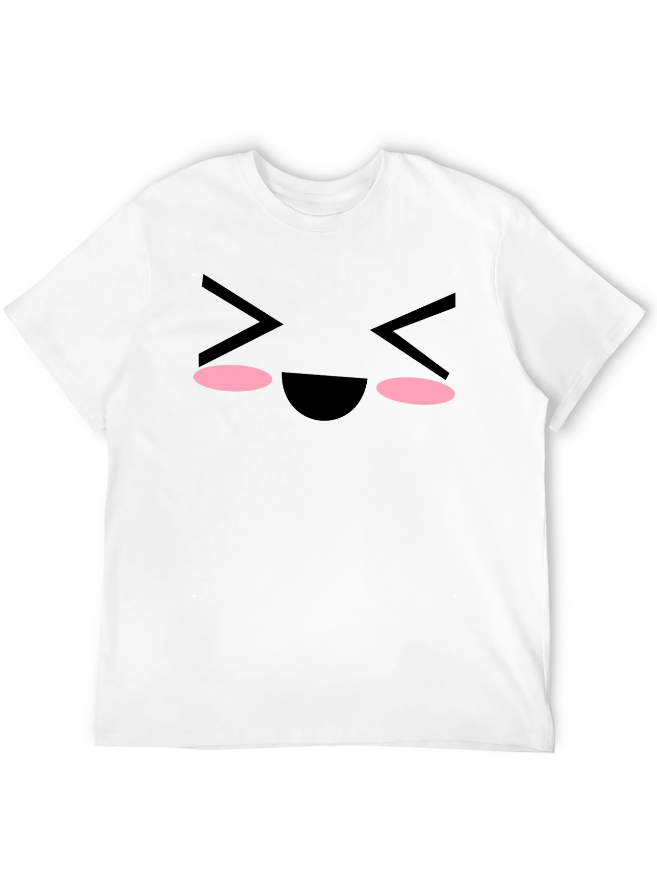 Black Expressive Face Graphic Tee - Black Cotton Blend view 12