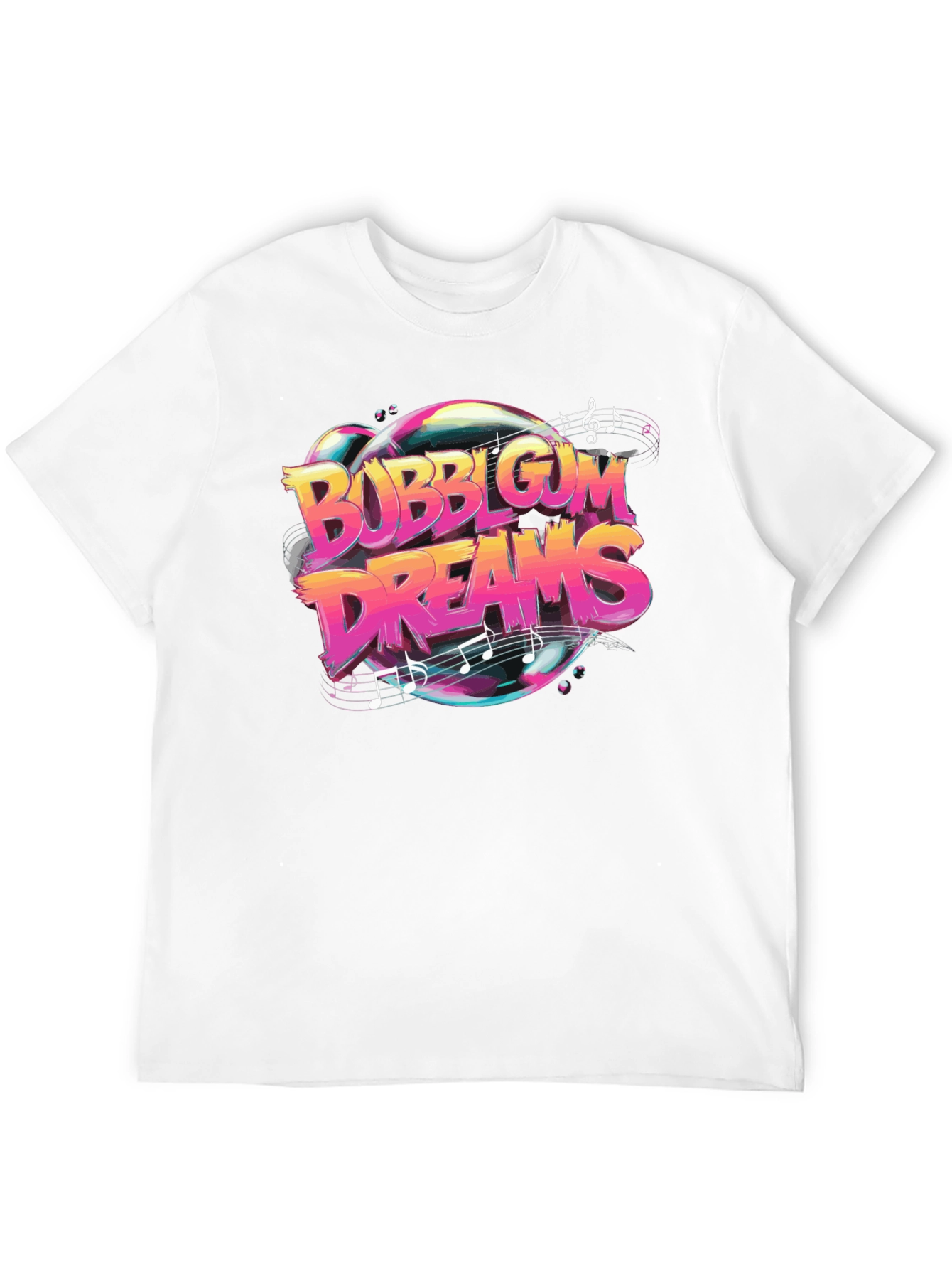 Black Bubblegum Dreams Graphic T-Shirt view 12
