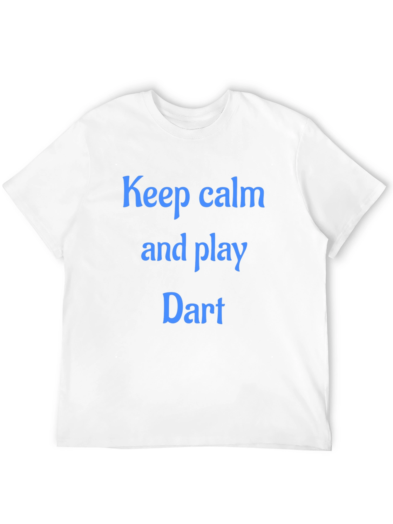 Black Keep Calm and Play Dart T-Shirt - Black Cotton Tee view 12