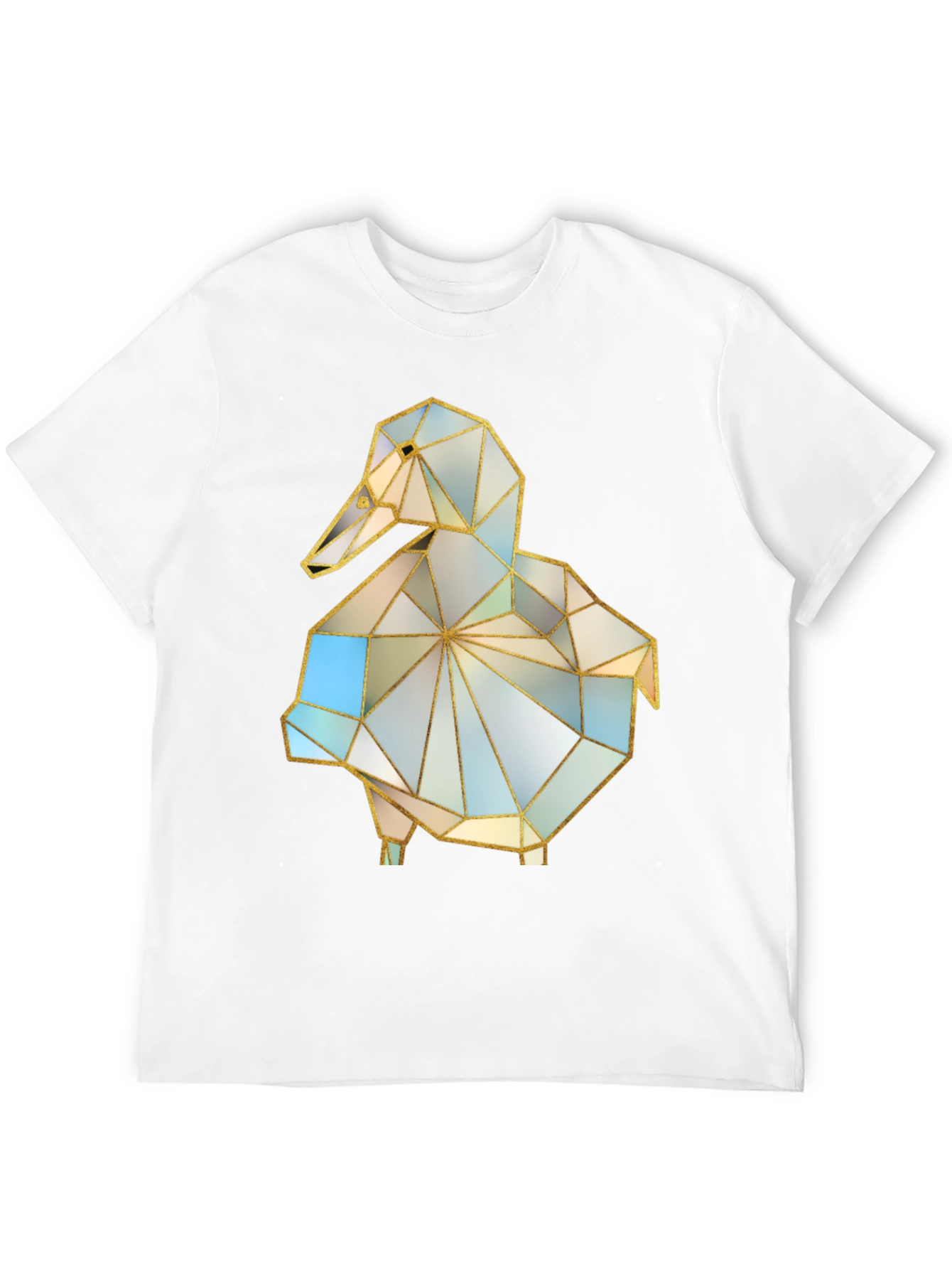 Black Geometric Duck Graphic Tee - Stylish Modern Design view 12