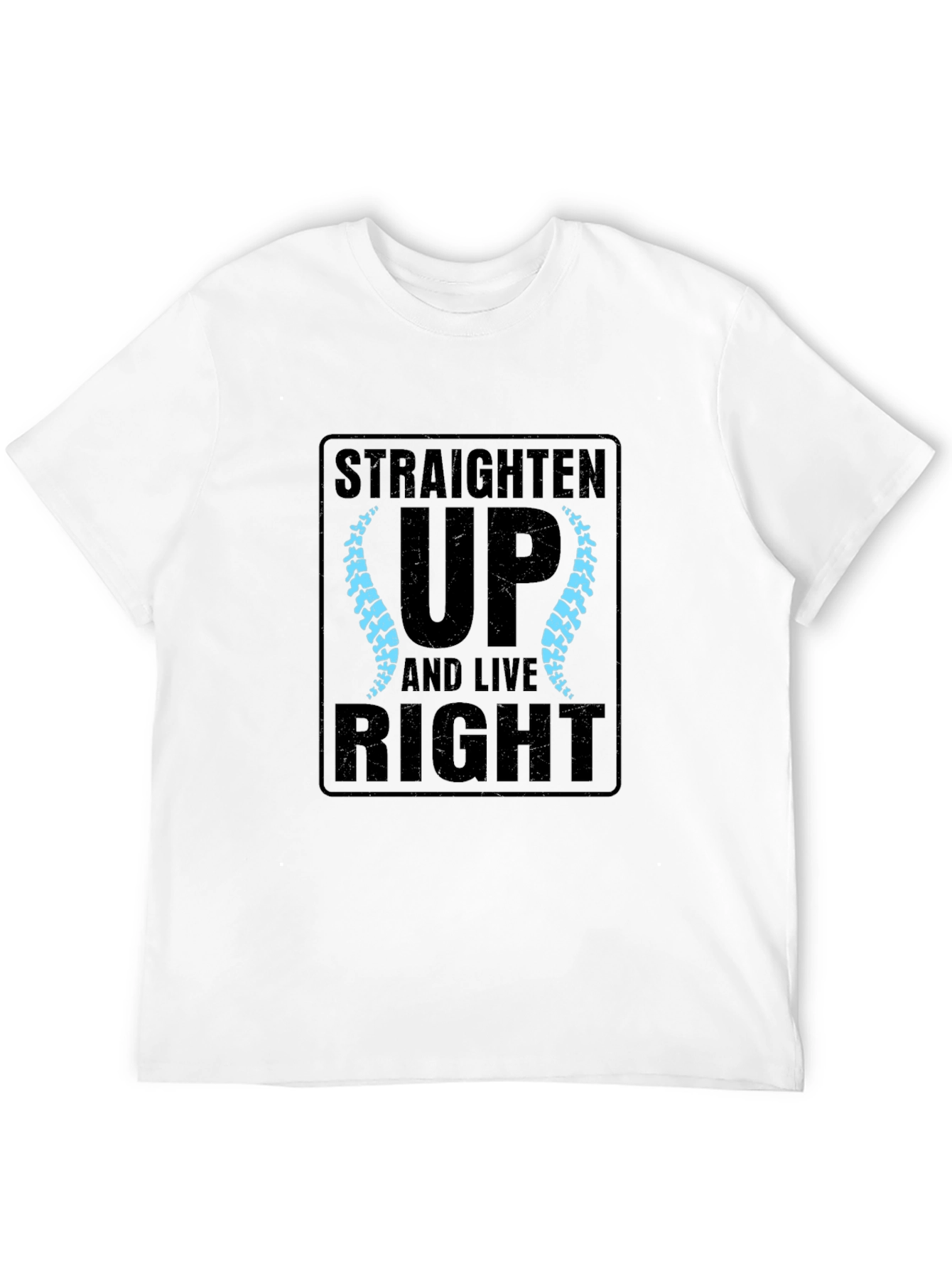 Black Straighten Up Chiropractic T-Shirt view 12