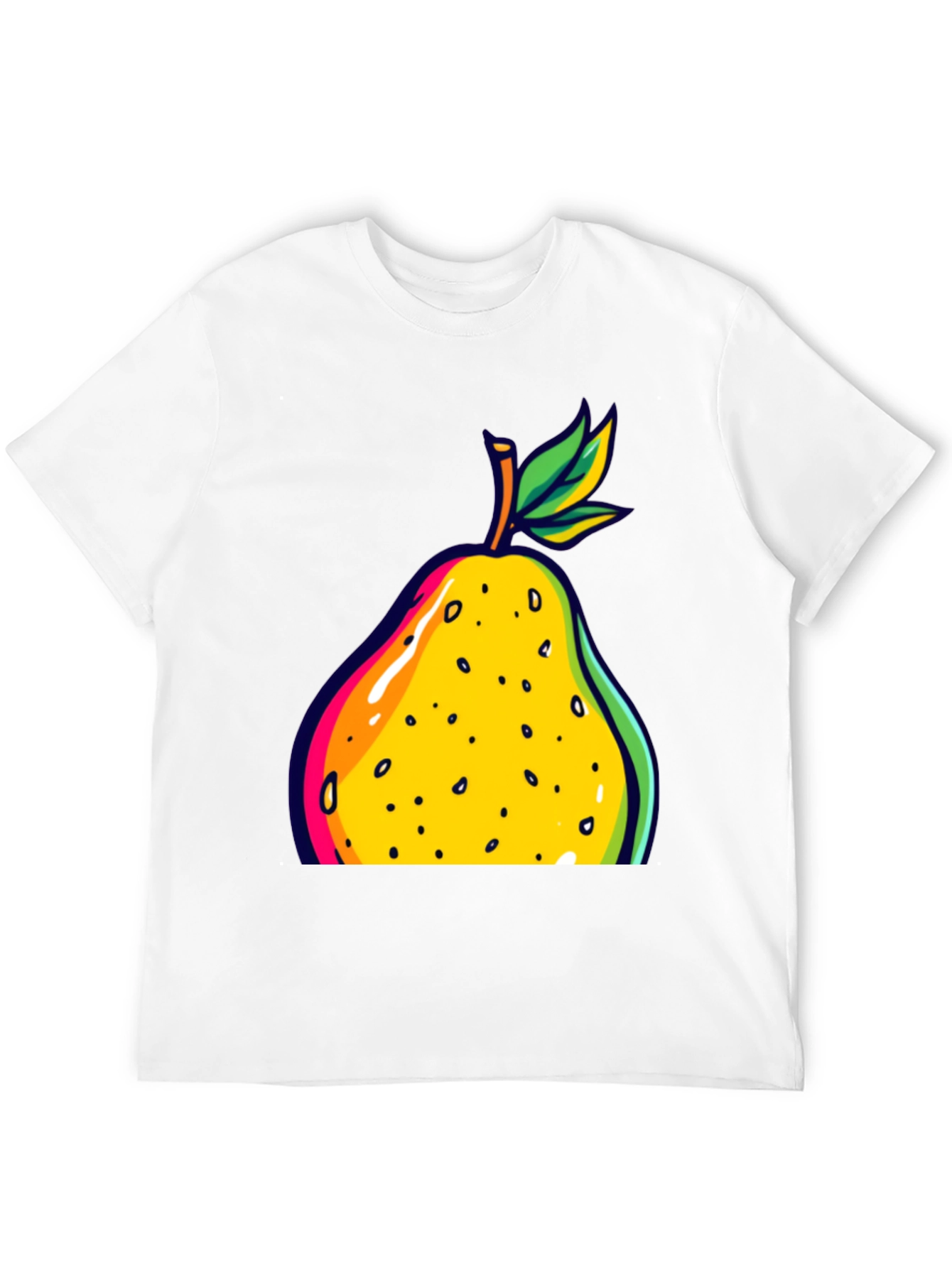 Black Pear Graphic Black T-Shirt view 12