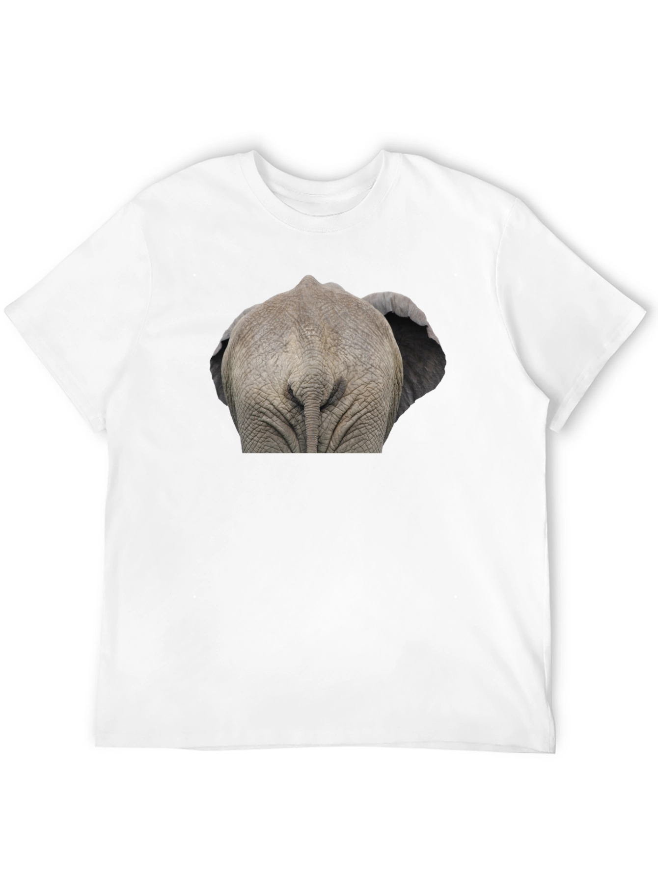 Black Elephant Butt T-Shirt - Funny Animal Tee view 12