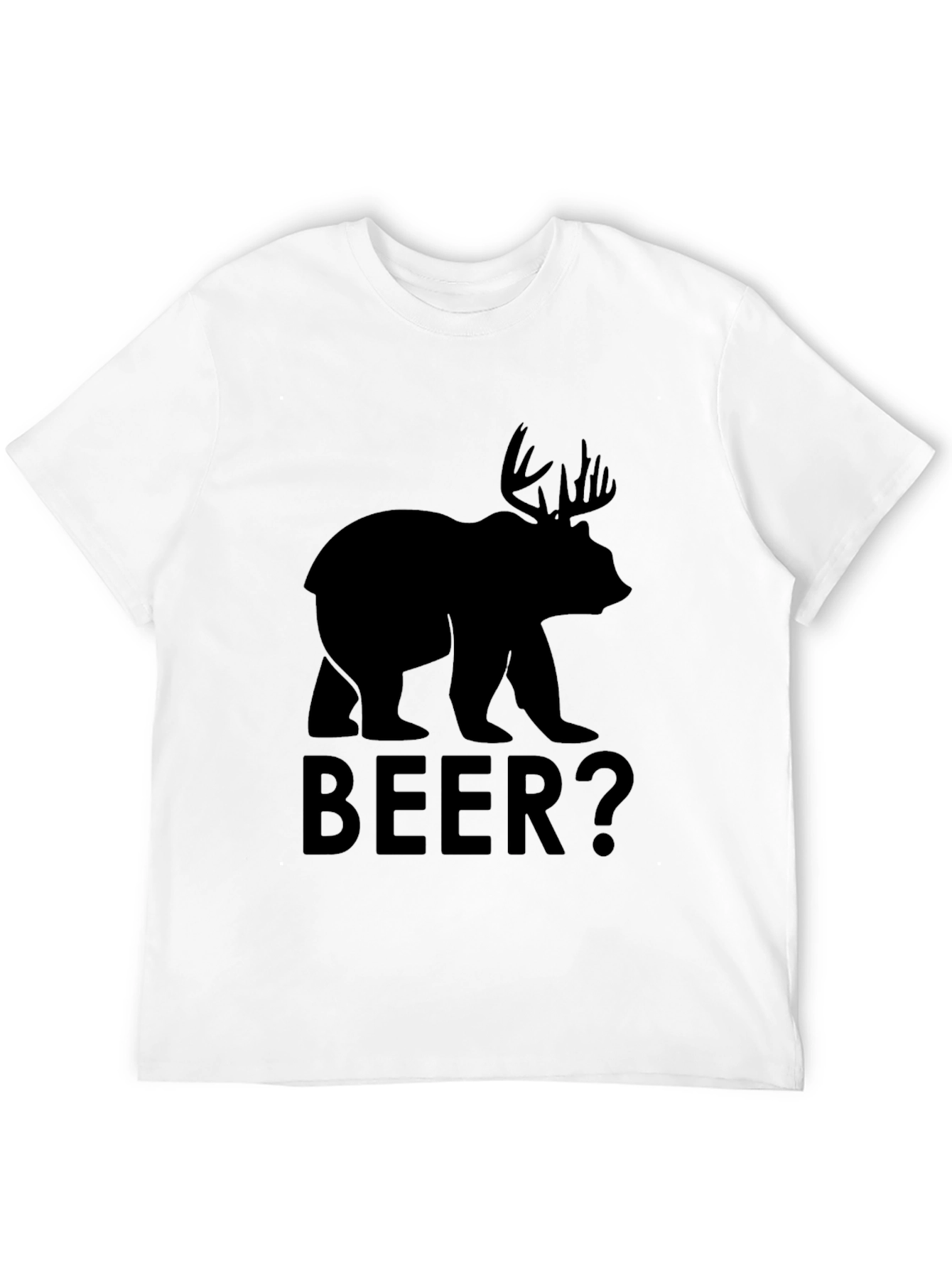 Black Bear Moose "BEER?" Graphic T-Shirt view 12