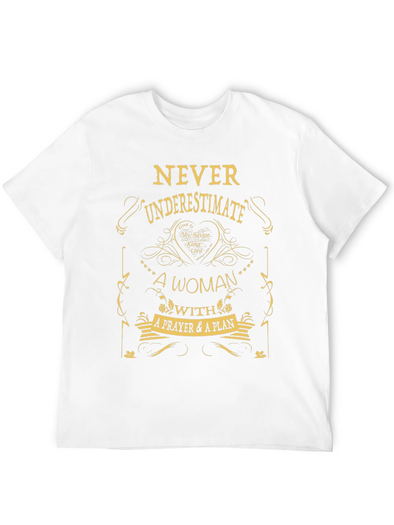 Black Never Underestimate Woman Prayer Plan T-Shirt view 12