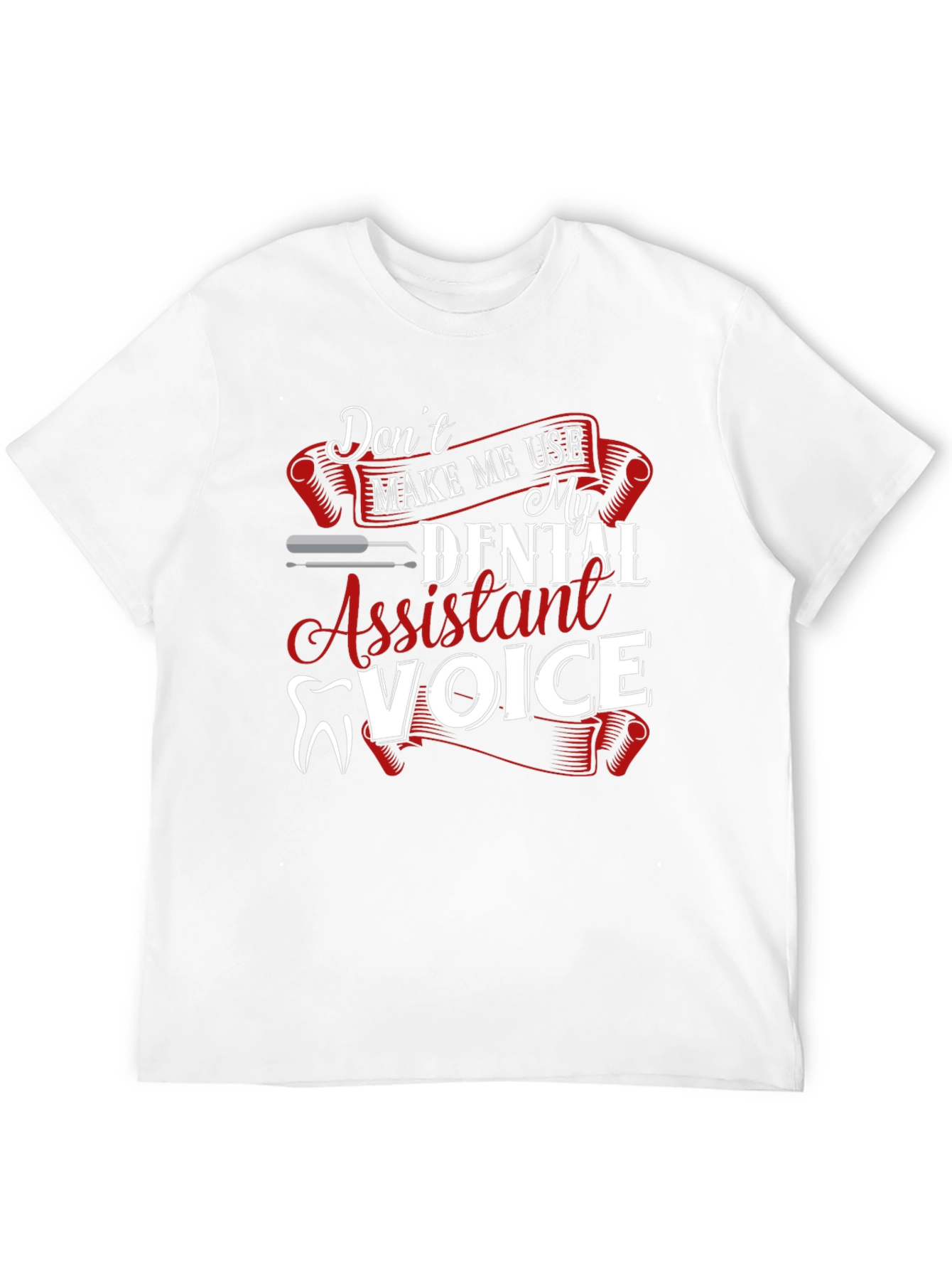 Black Dental Assistant Voice Graphic Tee view 12