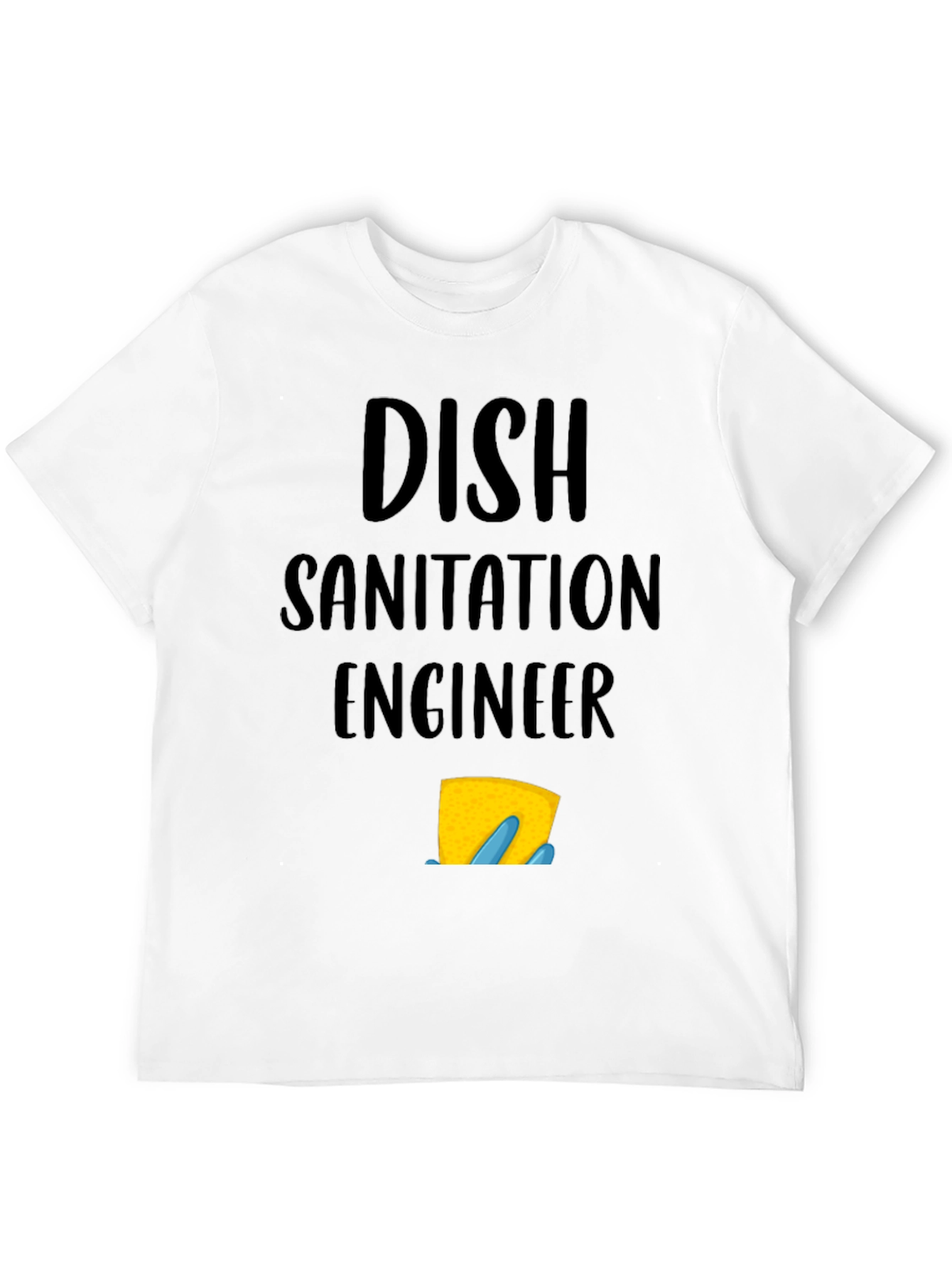 Black Dish Sanitation Engineer Graphic Tee view 12
