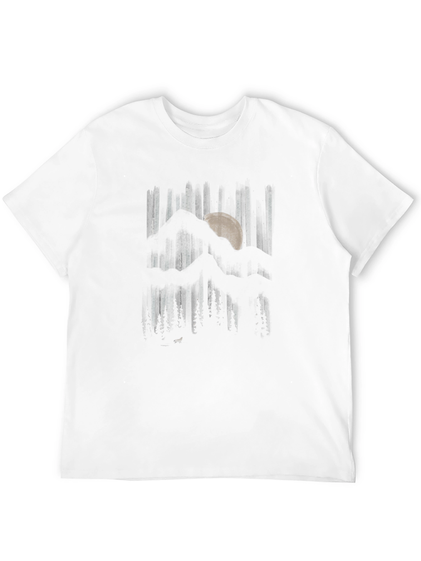 Black Mountain Moon Graphic Black T-Shirt view 12