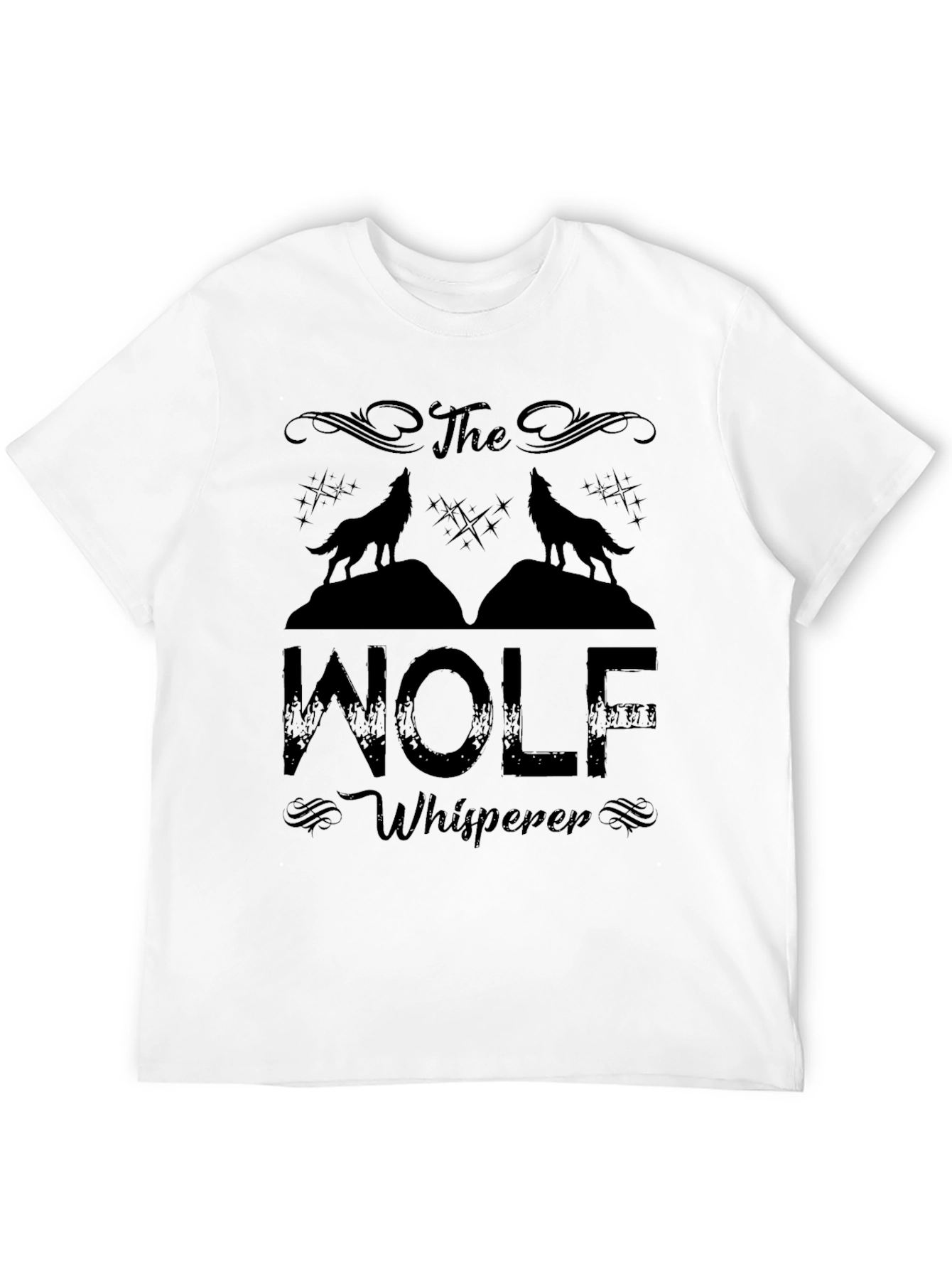 Black The Wolf Whisperer Graphic T-Shirt view 12