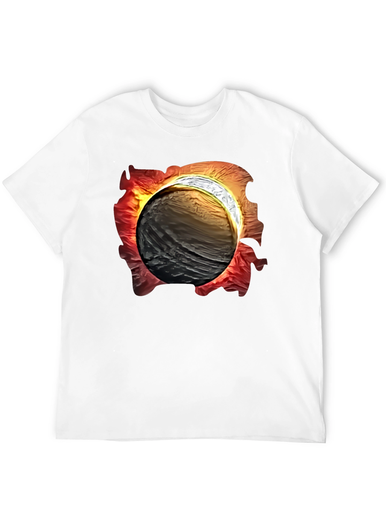 Black Eclipse Graphic Tee - Men's Black T-Shirt view 12