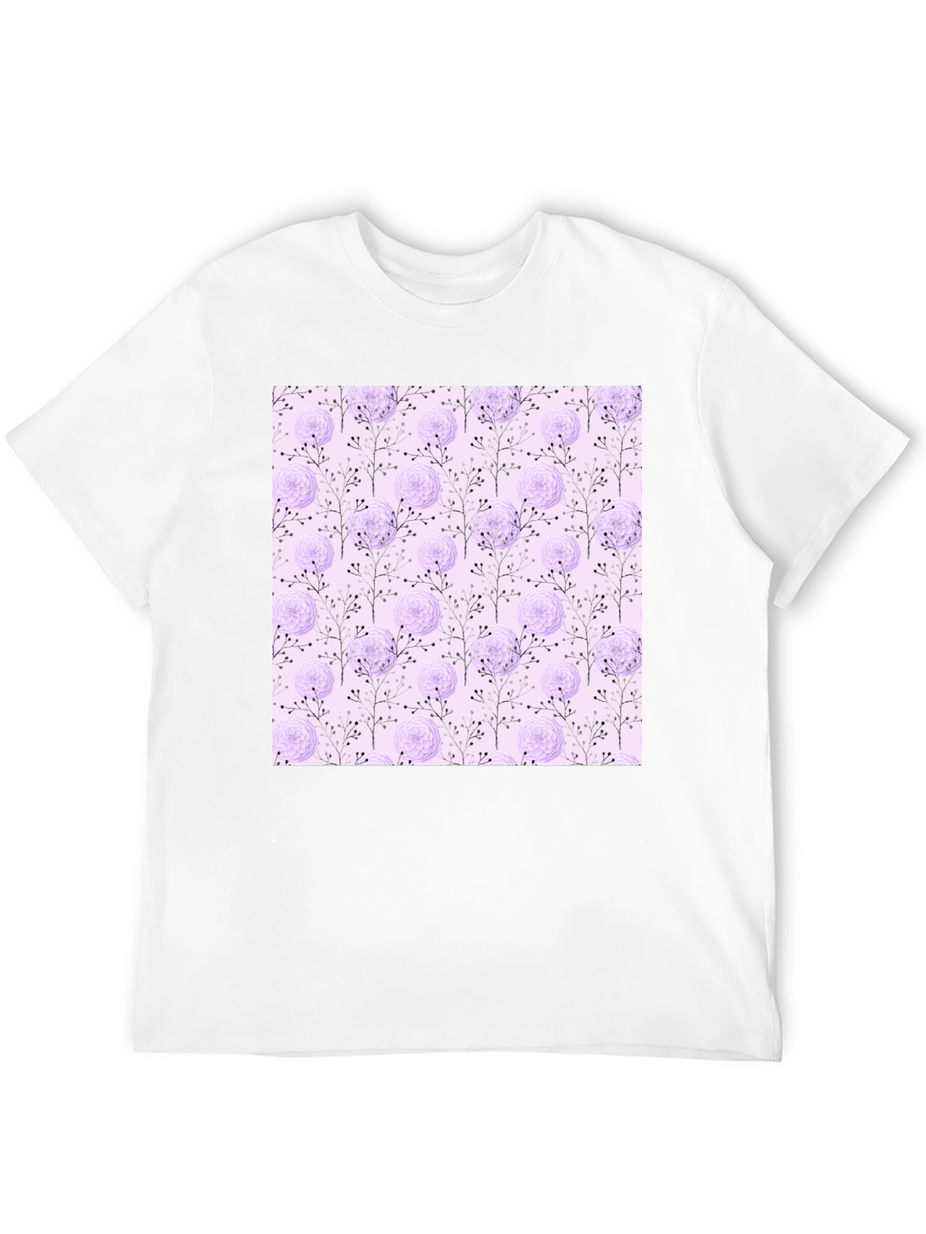 Floral Patterned T-Shirt - Trendy & Stylish - 12