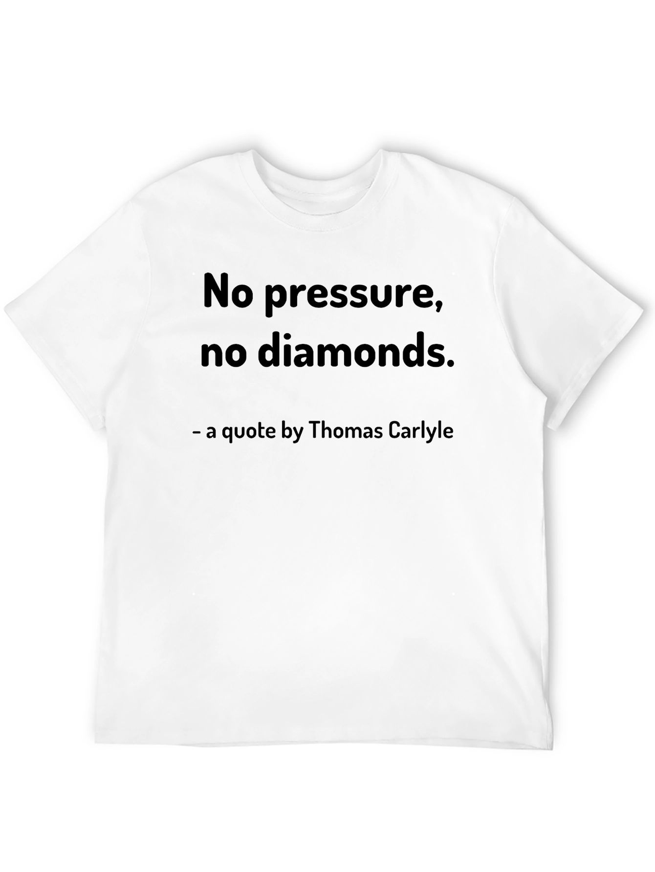 Black No Pressure, No Diamonds T-Shirt view 12