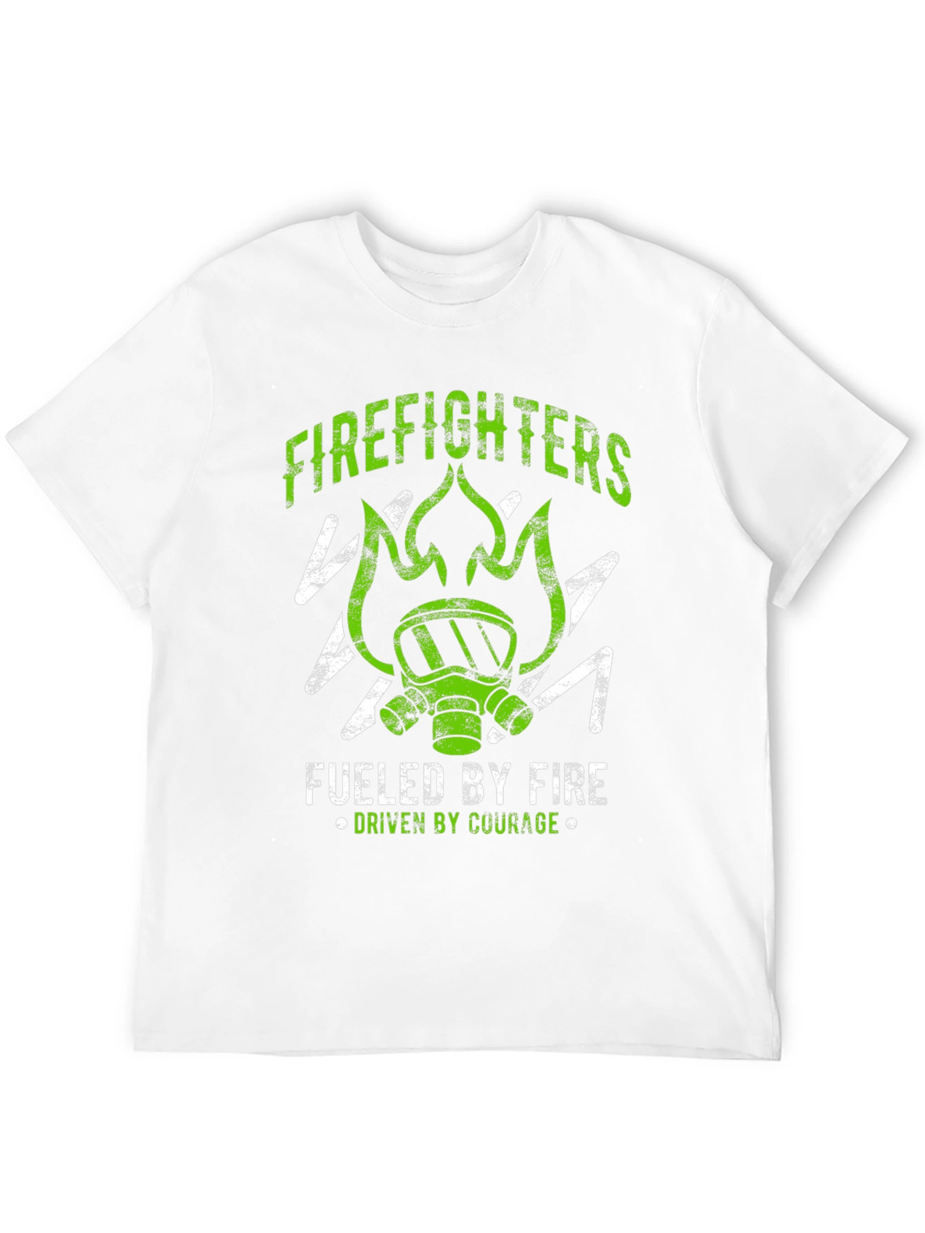 Black Firefighter Graphic Tee - Fueled By Fire Courage view 12