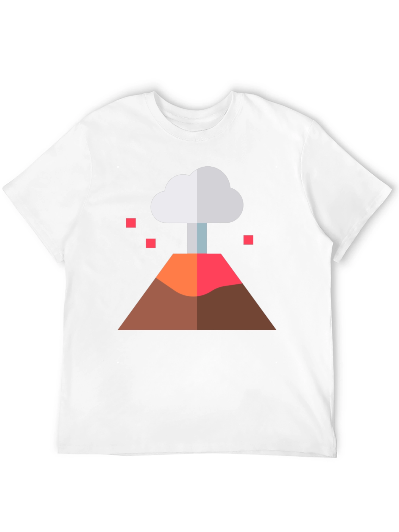 Black Volcano Graphic Tee - Black Cotton Blend view 12