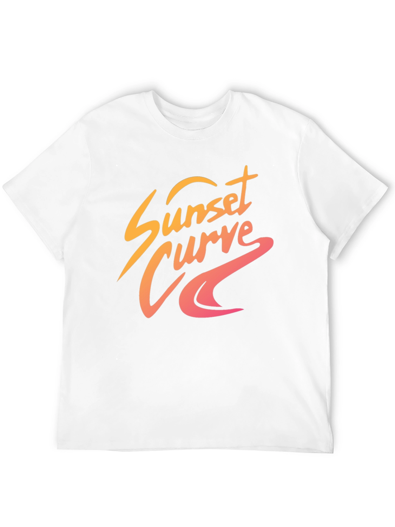 Black Sunset Curve Graphic Tee - Retro Style view 12