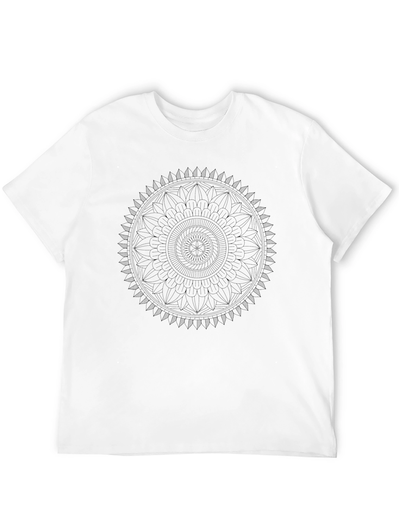 Black Black Mandala Graphic T-Shirt view 12