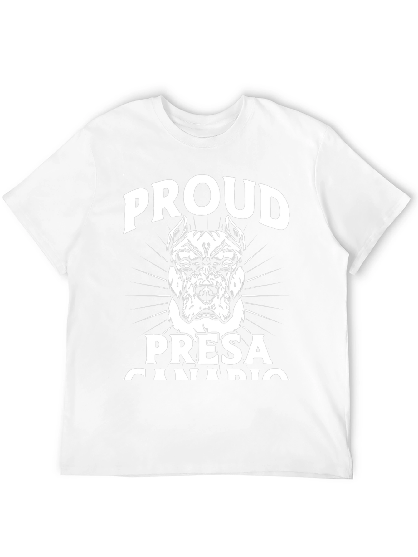 Black Proud Presa Canario Dog Graphic T-Shirt view 12