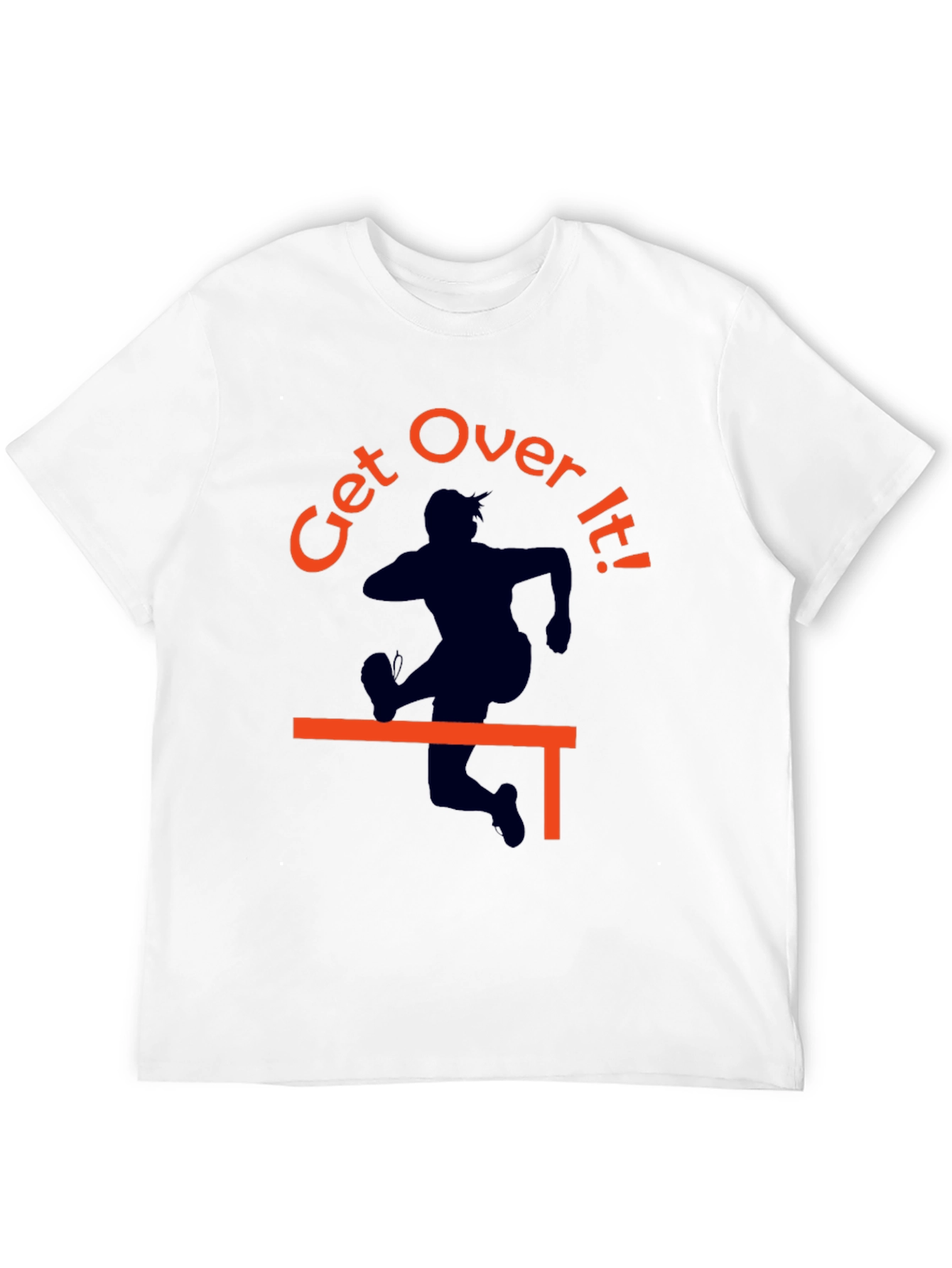 Black Get Over It! Graphic Tee - Black Cotton T-Shirt view 12