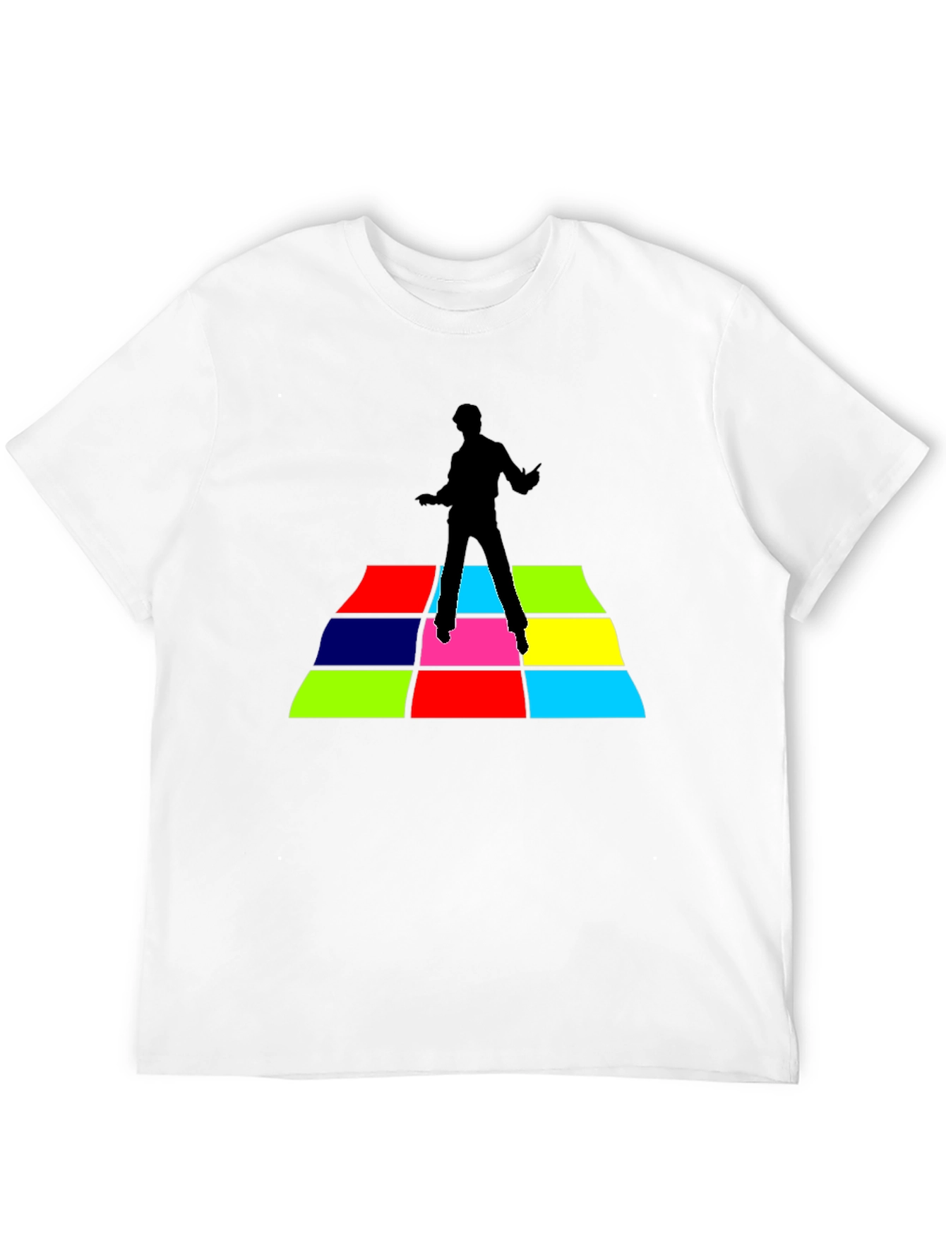 Black Retro Dance Floor T-Shirt - Black view 12