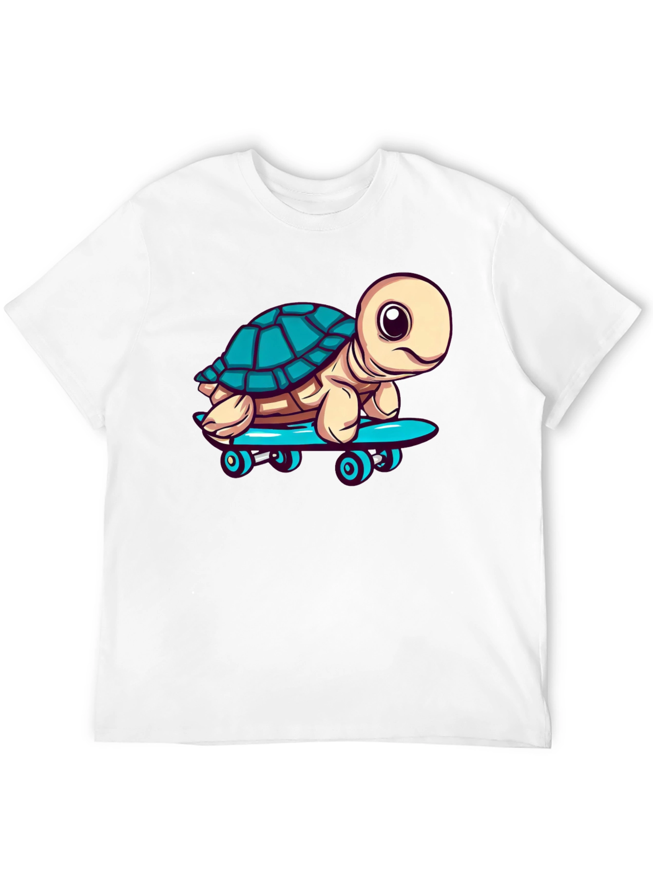 Black Turtle Skateboard Graphic T-Shirt view 12