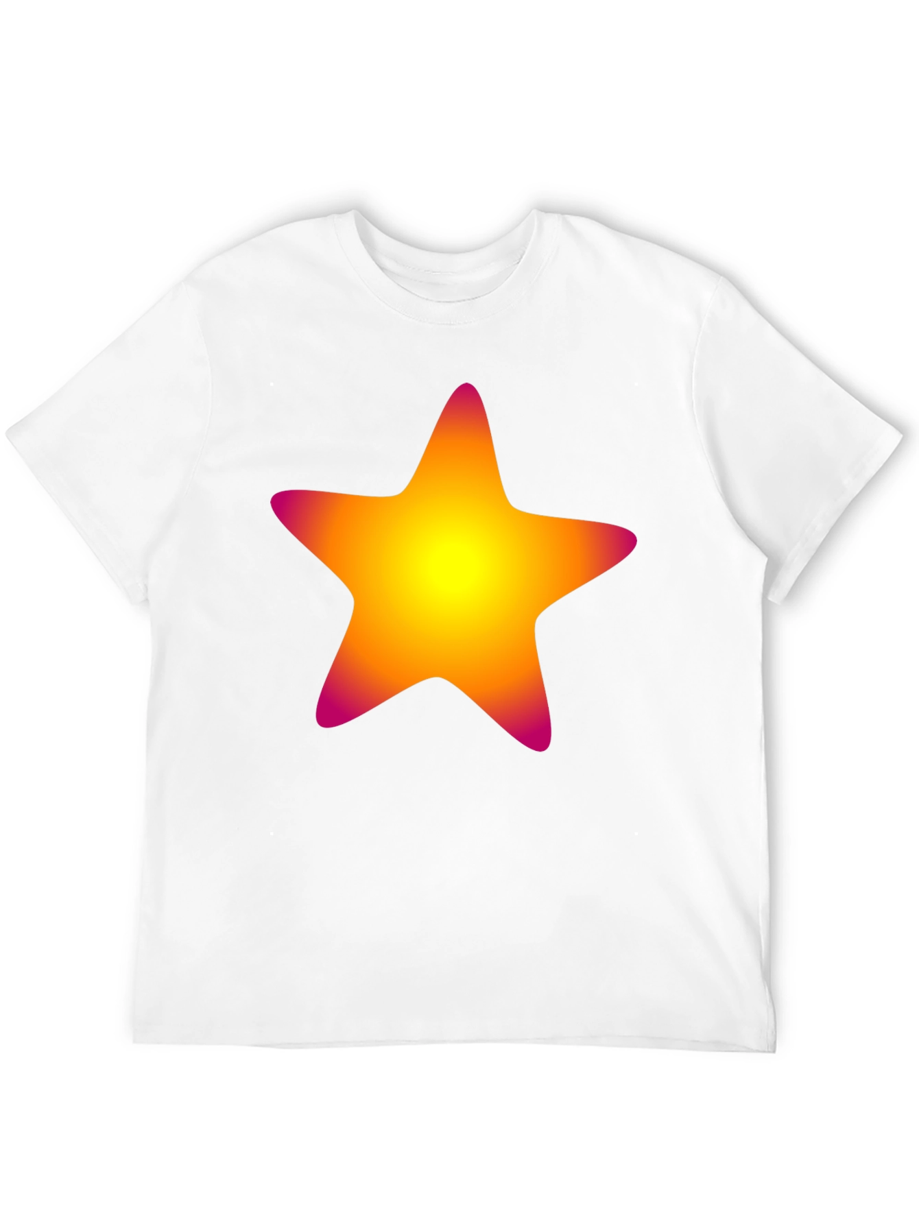 Black Vibrant Star Graphic Tee - Black Cotton Blend view 12