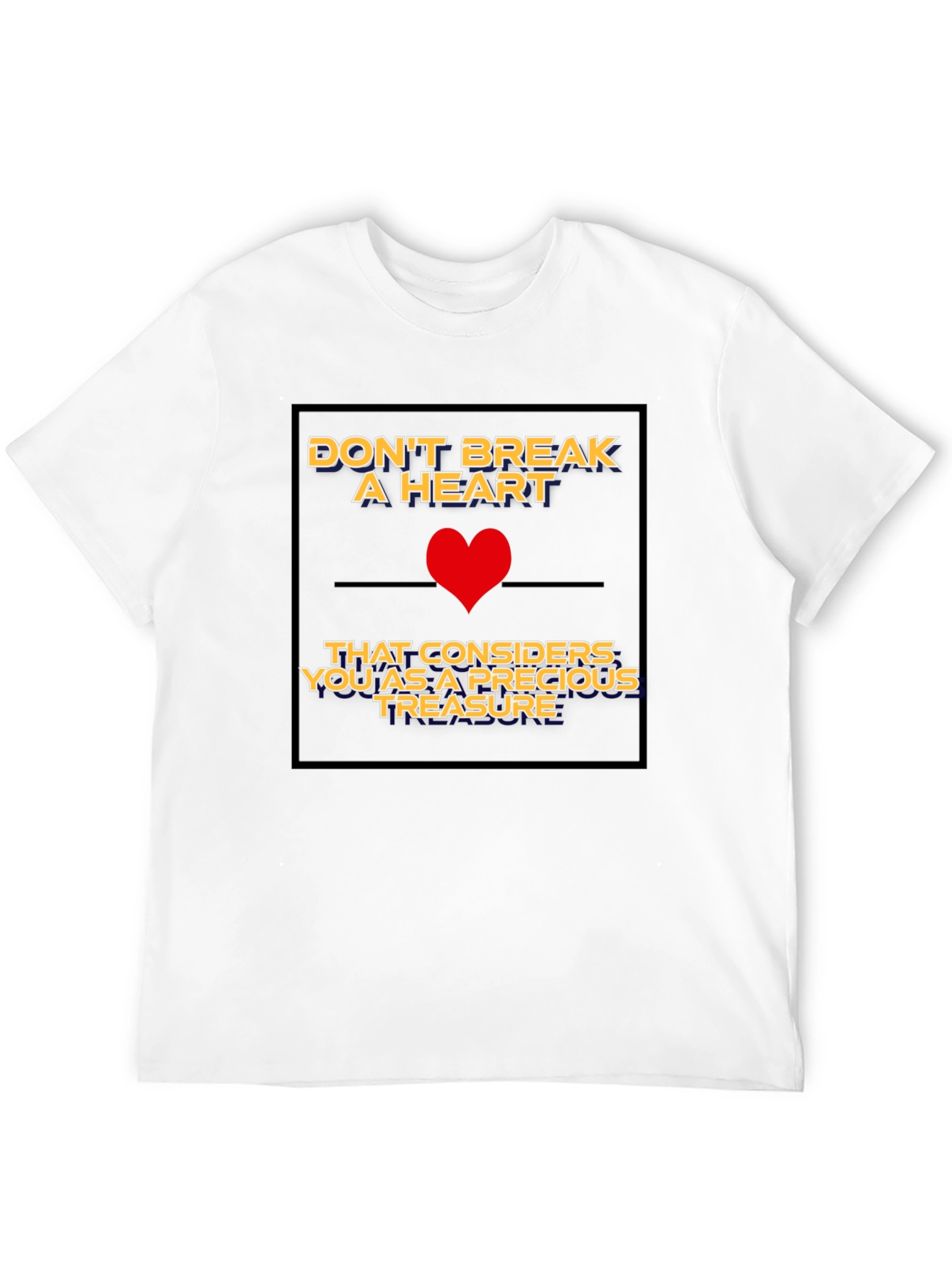 Black Heartfelt Graphic Tee - Precious Treasure Design view 12