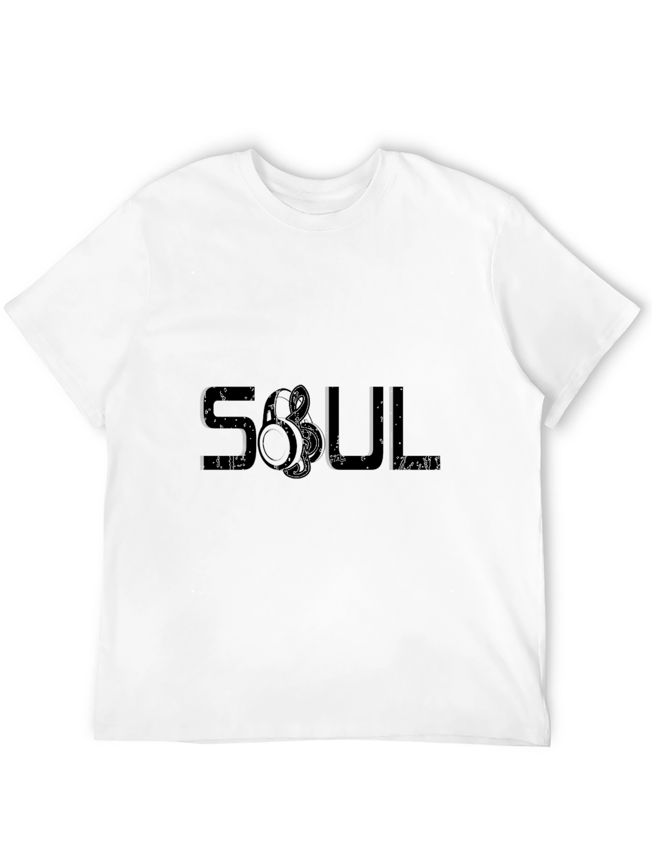 Black Soul Graphic Print Black T-Shirt view 12