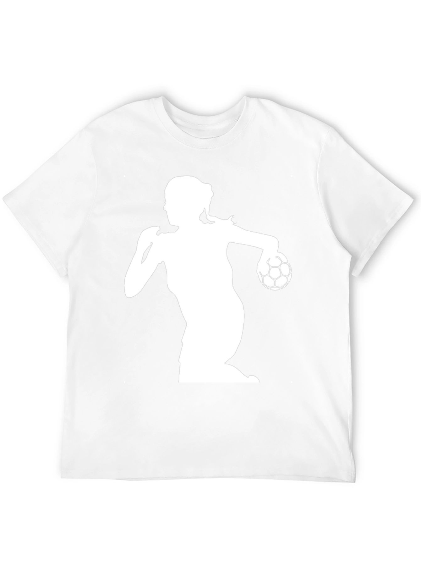 Black Handball Player Graphic Tee - Black view 12