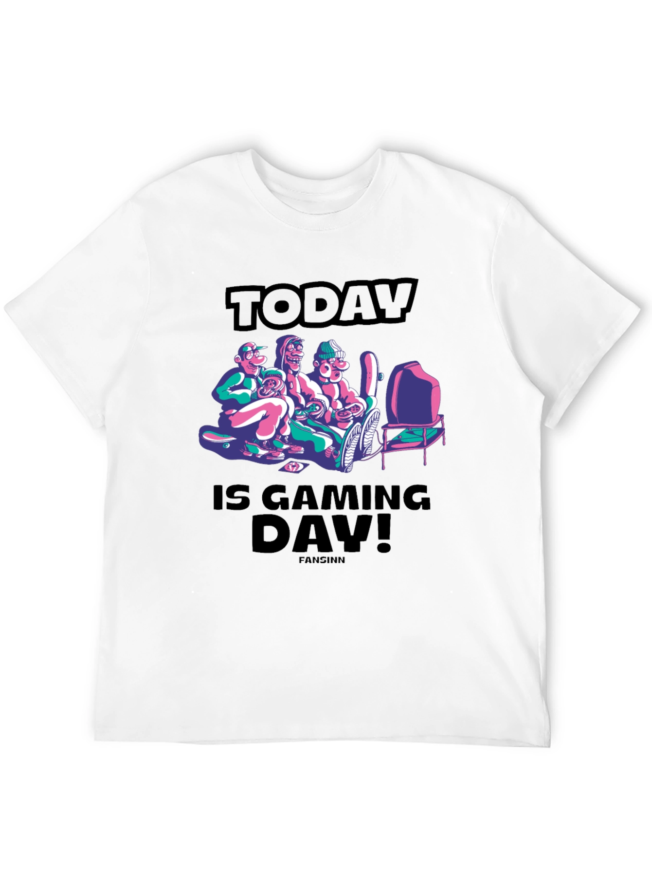 Black Today is Gaming Day! Graphic T-Shirt view 12