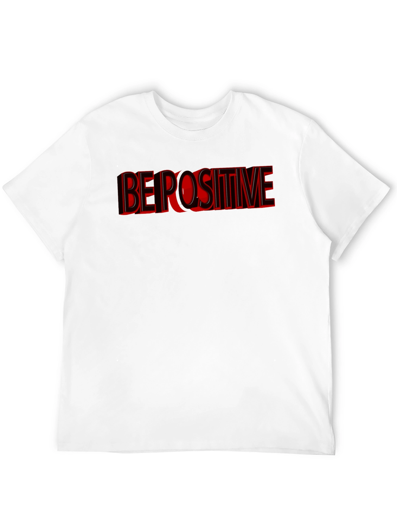 Black Be Positive Graphic T-Shirt - Black view 12