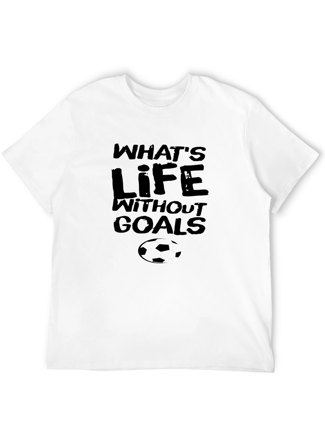 Black What's Life Without Goals Black T-Shirt view 12