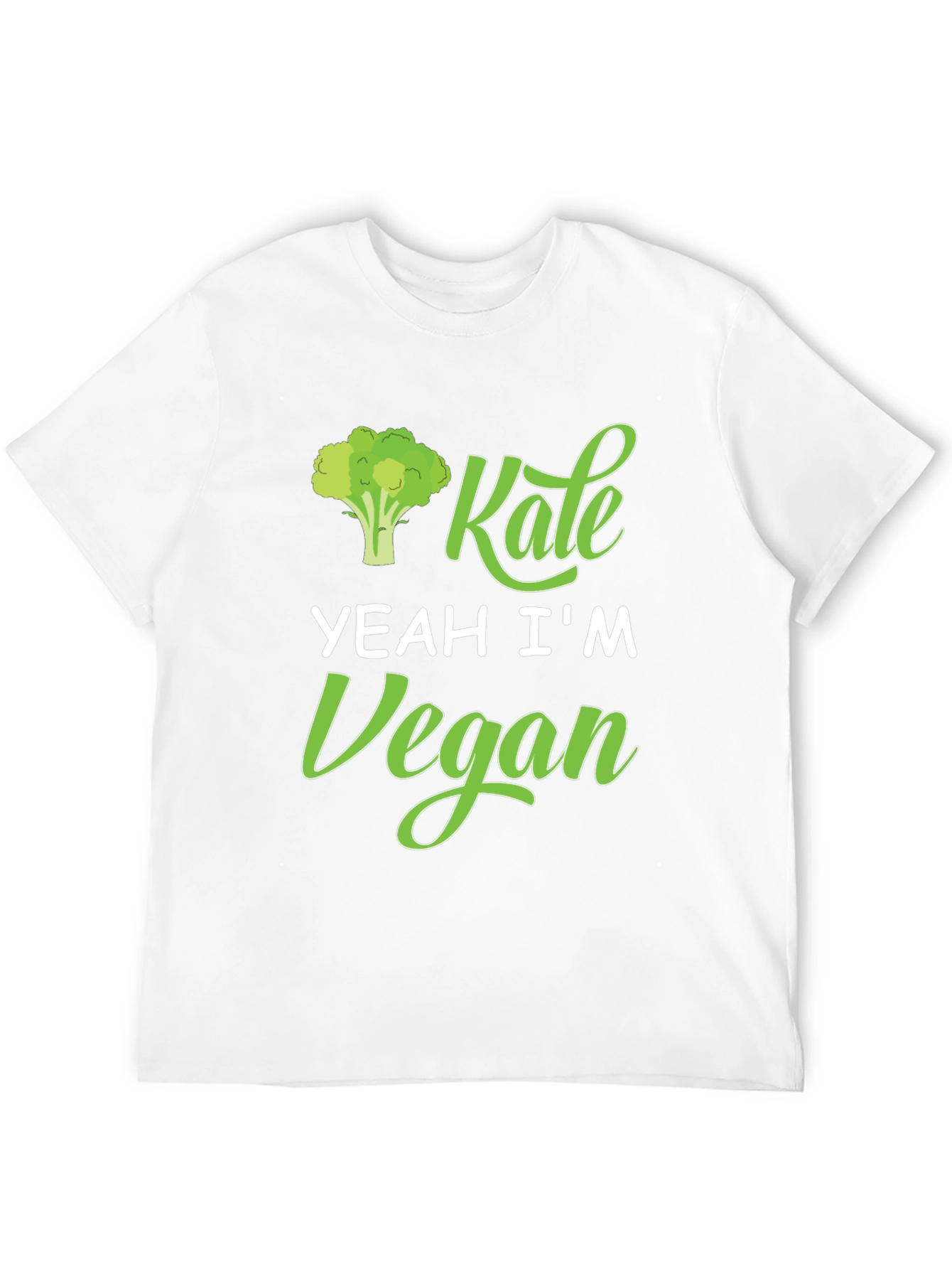 Black Kale Yeah I'm Vegan T-Shirt view 12