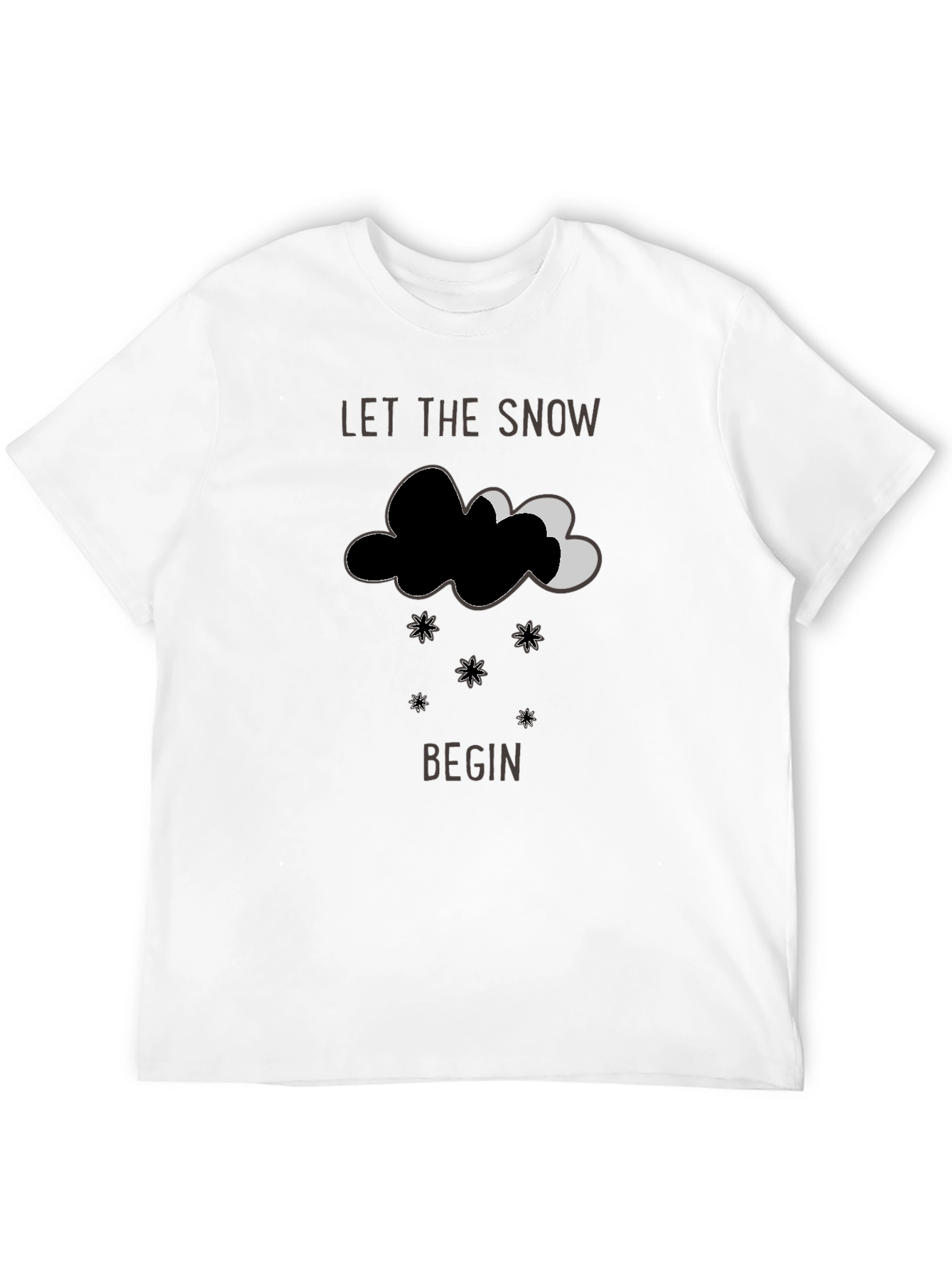 Black Let it Snow Graphic Tee view 12