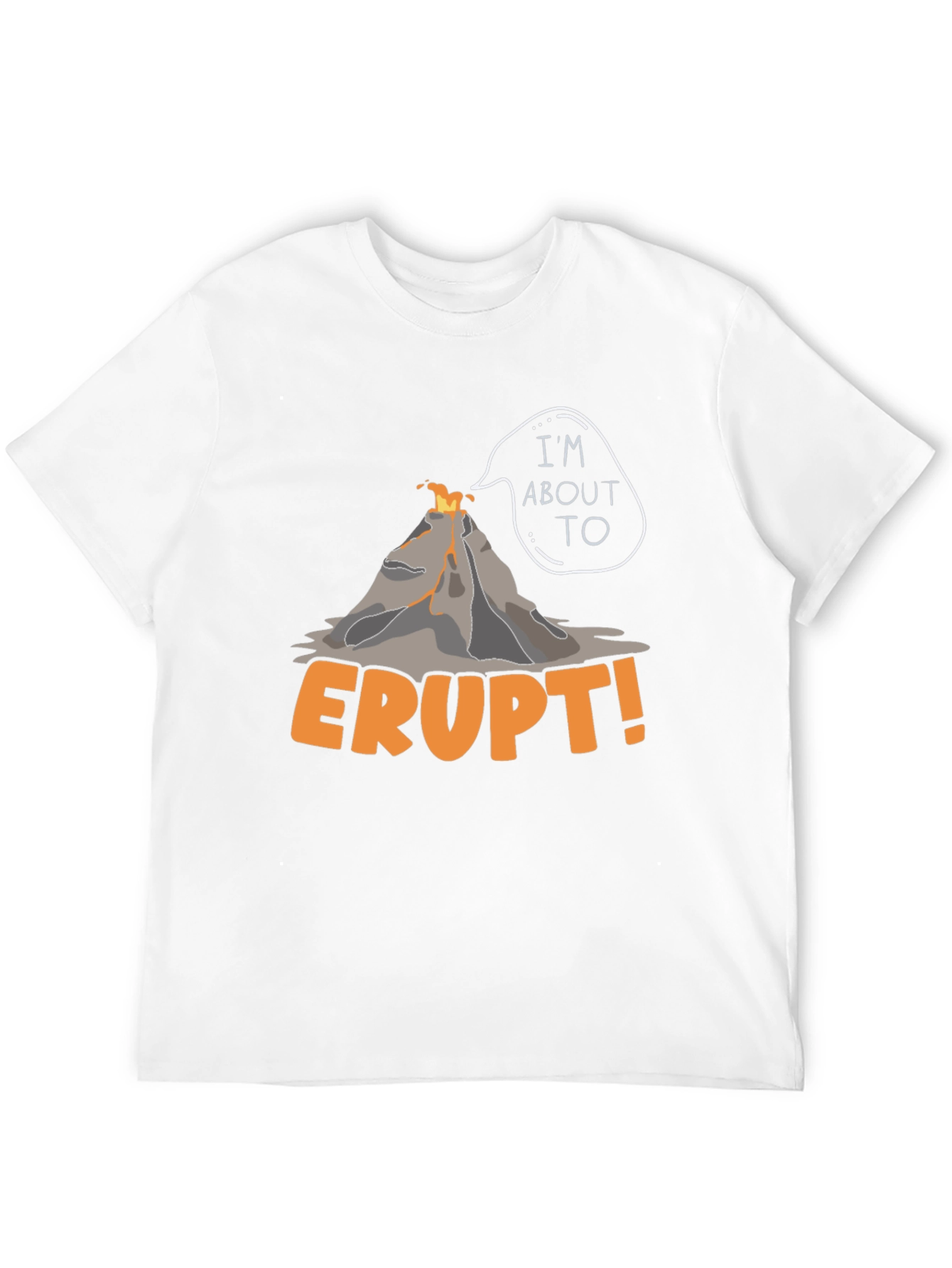 Black I'm About To Erupt Volcano Graphic Tee view 12