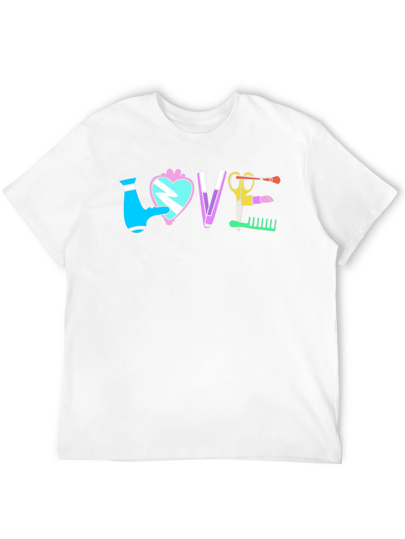 Black Love Hairdresser T-Shirt view 12