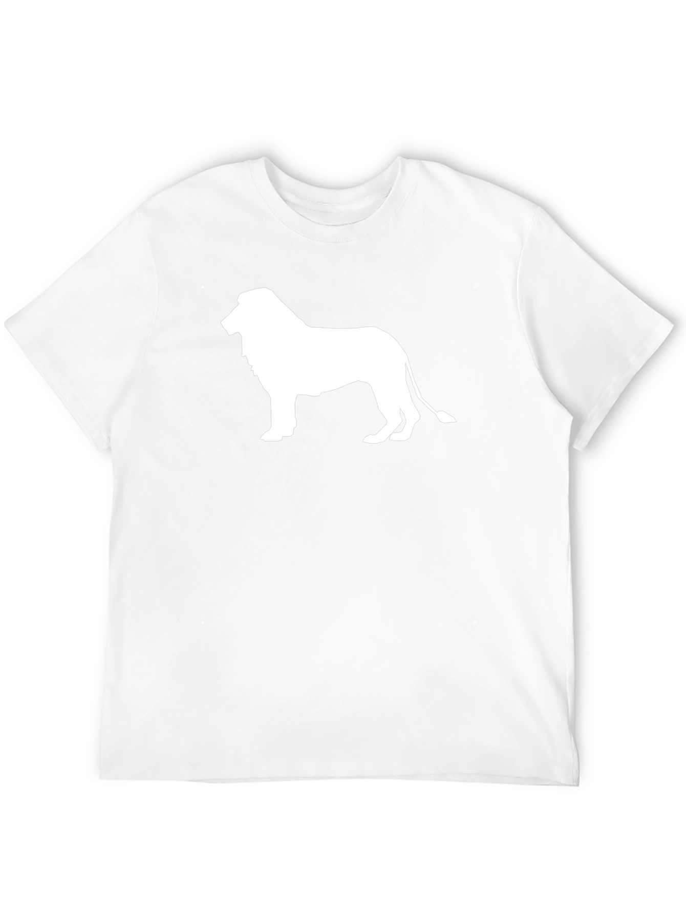 Black Lion Silhouette Black T-Shirt view 12