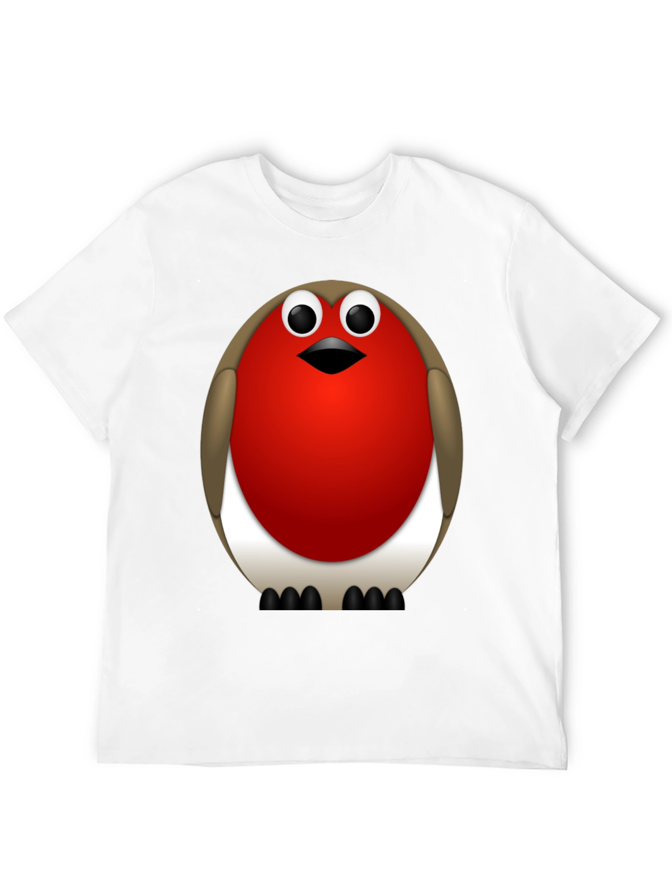 Black Robin Bird Graphic T-Shirt - Casual & Comfortable view 12