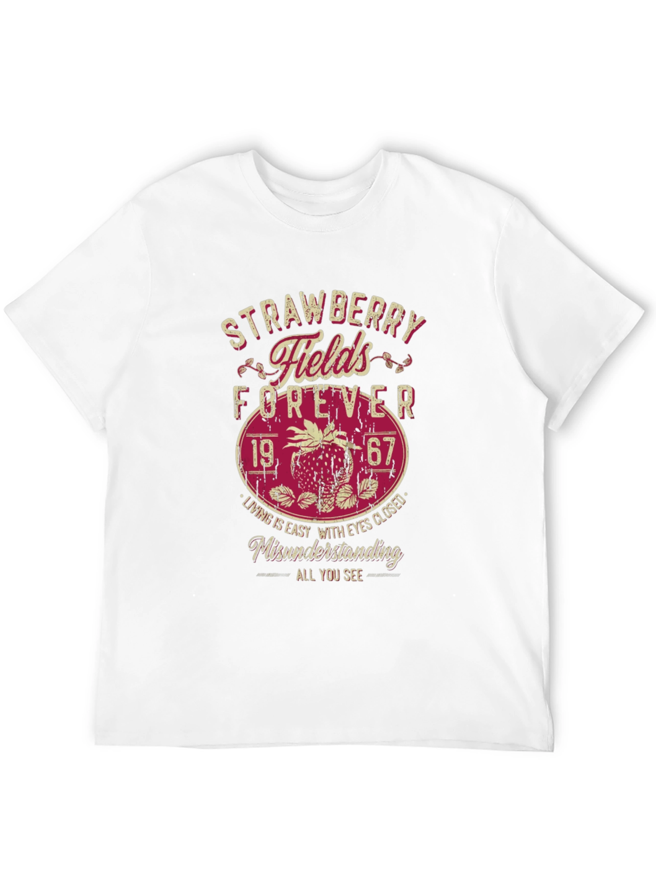 Black Strawberry Fields Forever Graphic Tee view 12