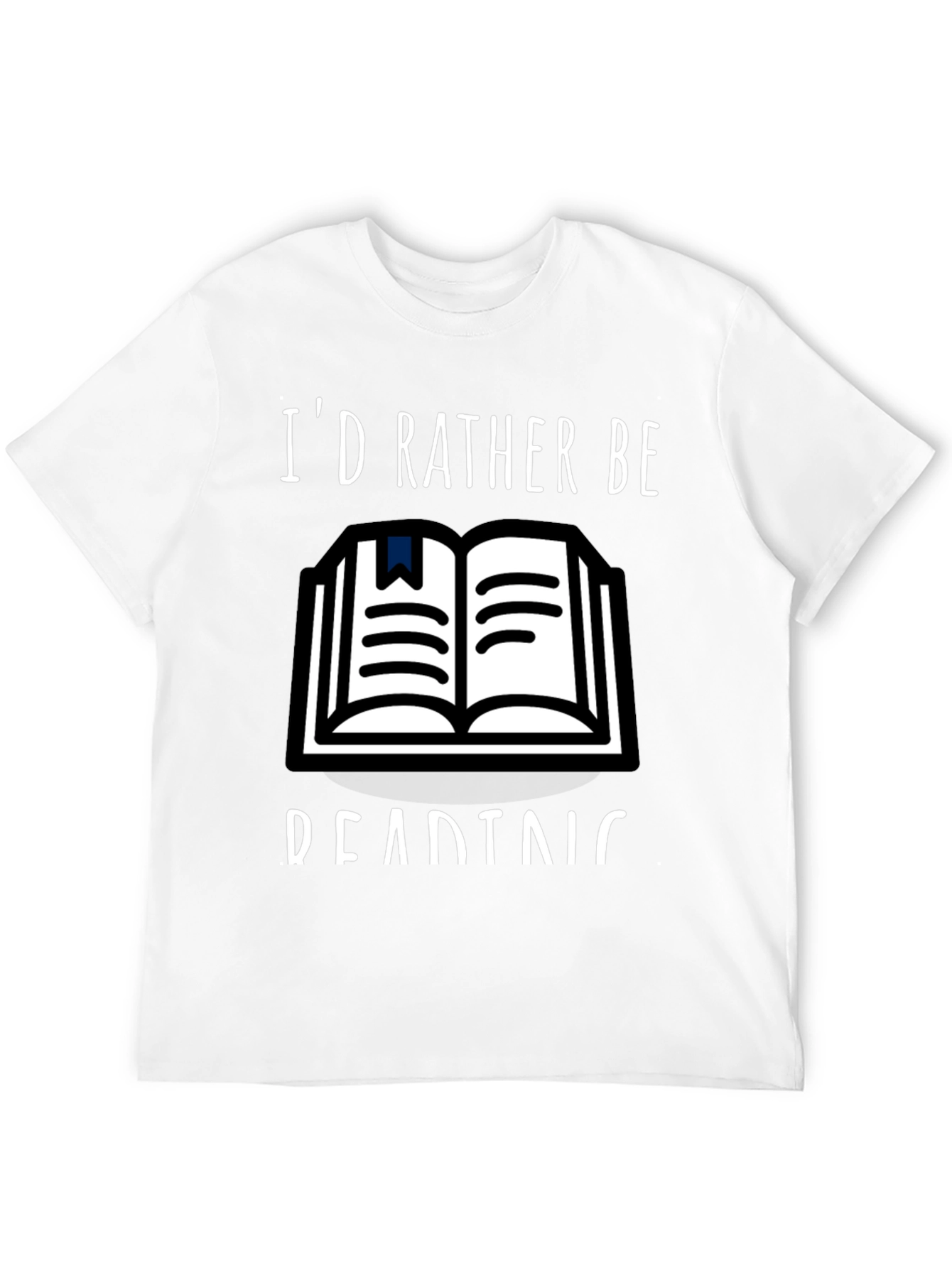 Black I'd Rather Be Reading T-Shirt view 12