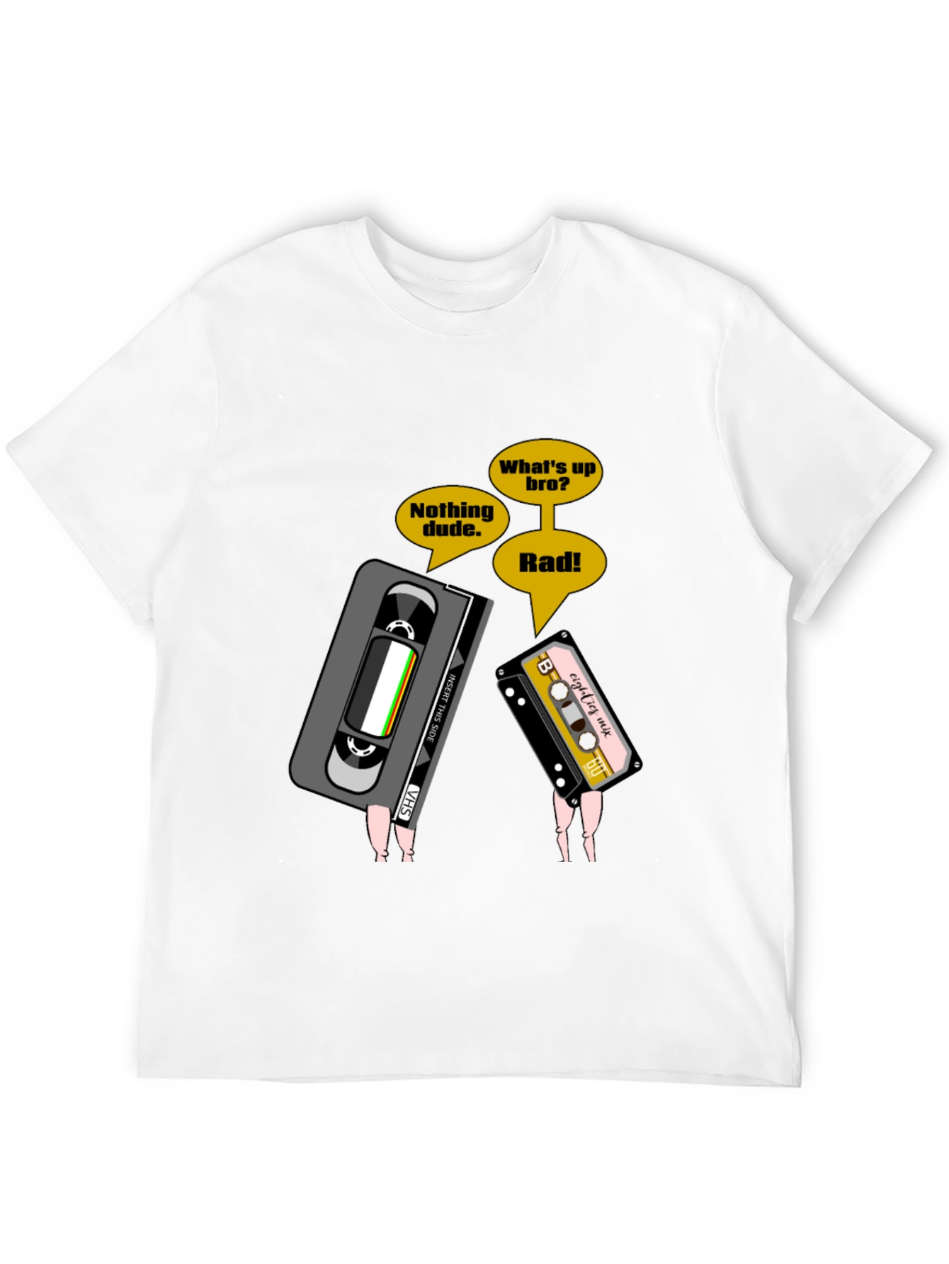 Black Retro Cassette Tape T-Shirt view 12