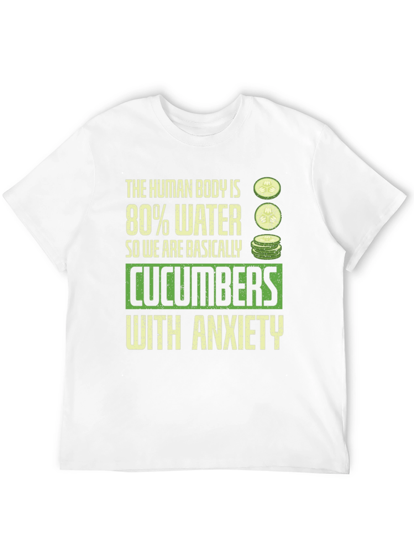 Black Cucumber Anxiety Graphic Tee view 12