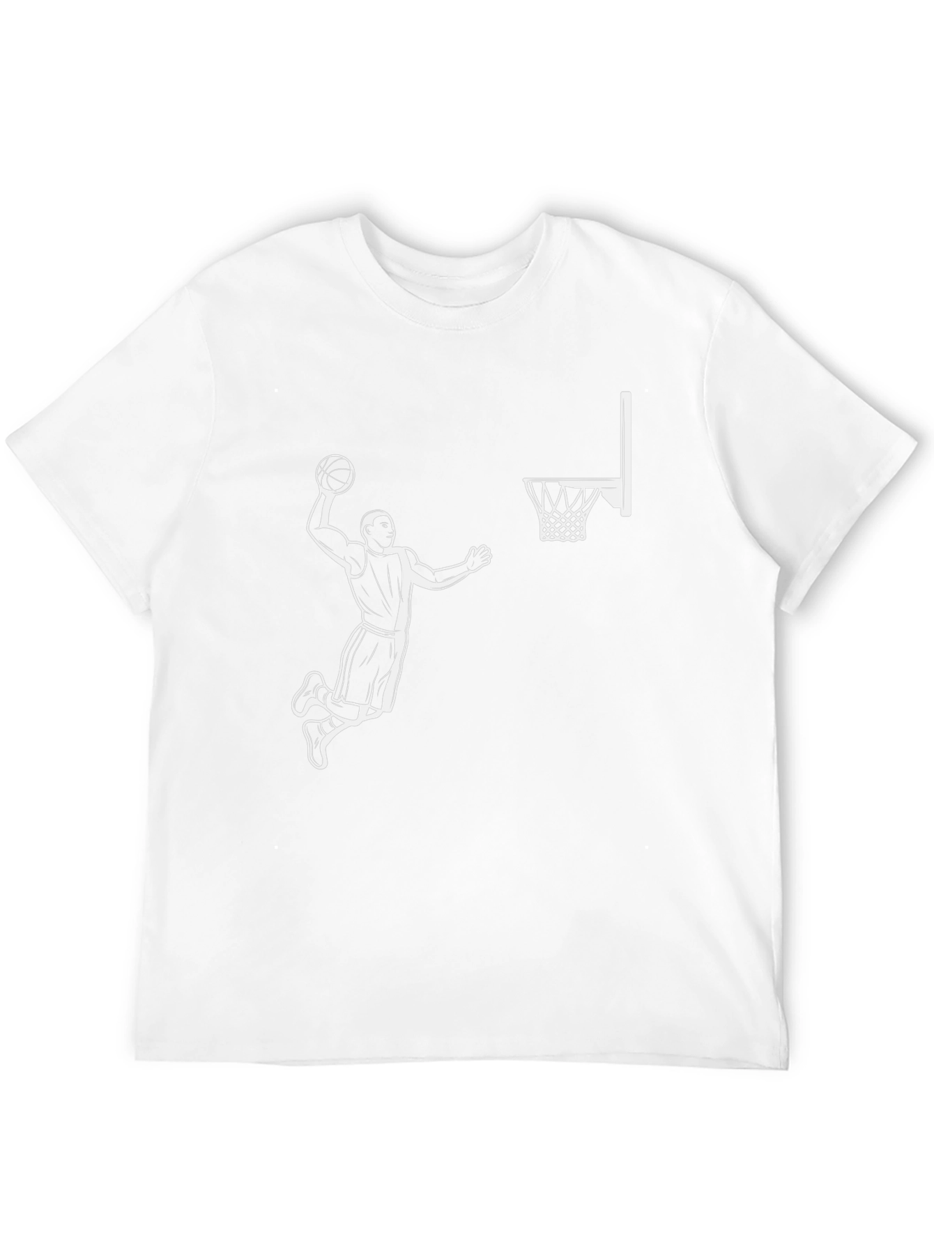 Black Slam Dunk Graphic Tee - Black Cotton T-Shirt view 12