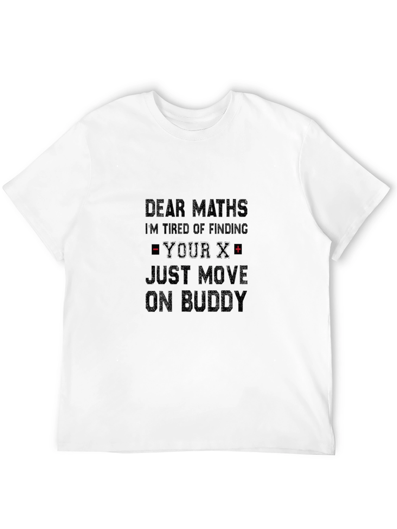 Black Dear Maths Funny Graphic T-Shirt view 12