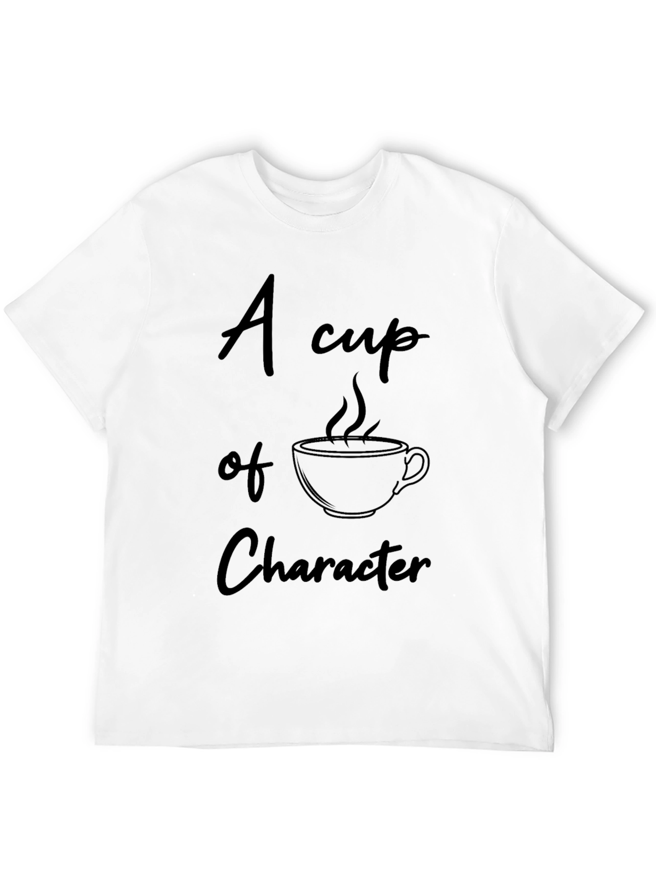 Black Character Coffee Cup Black T-Shirt view 12