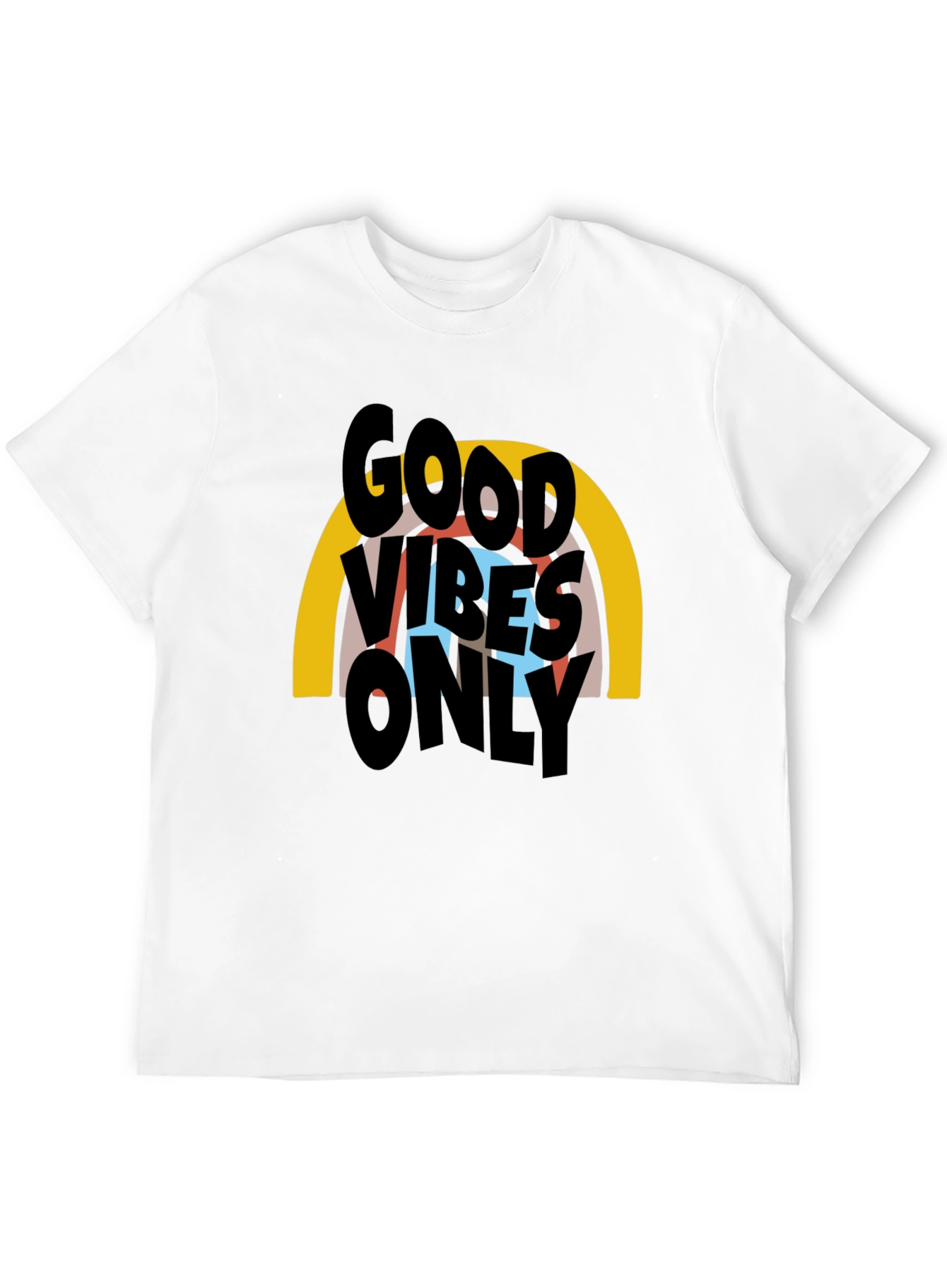 Black Good Vibes Only Graphic T-Shirt - Black view 12