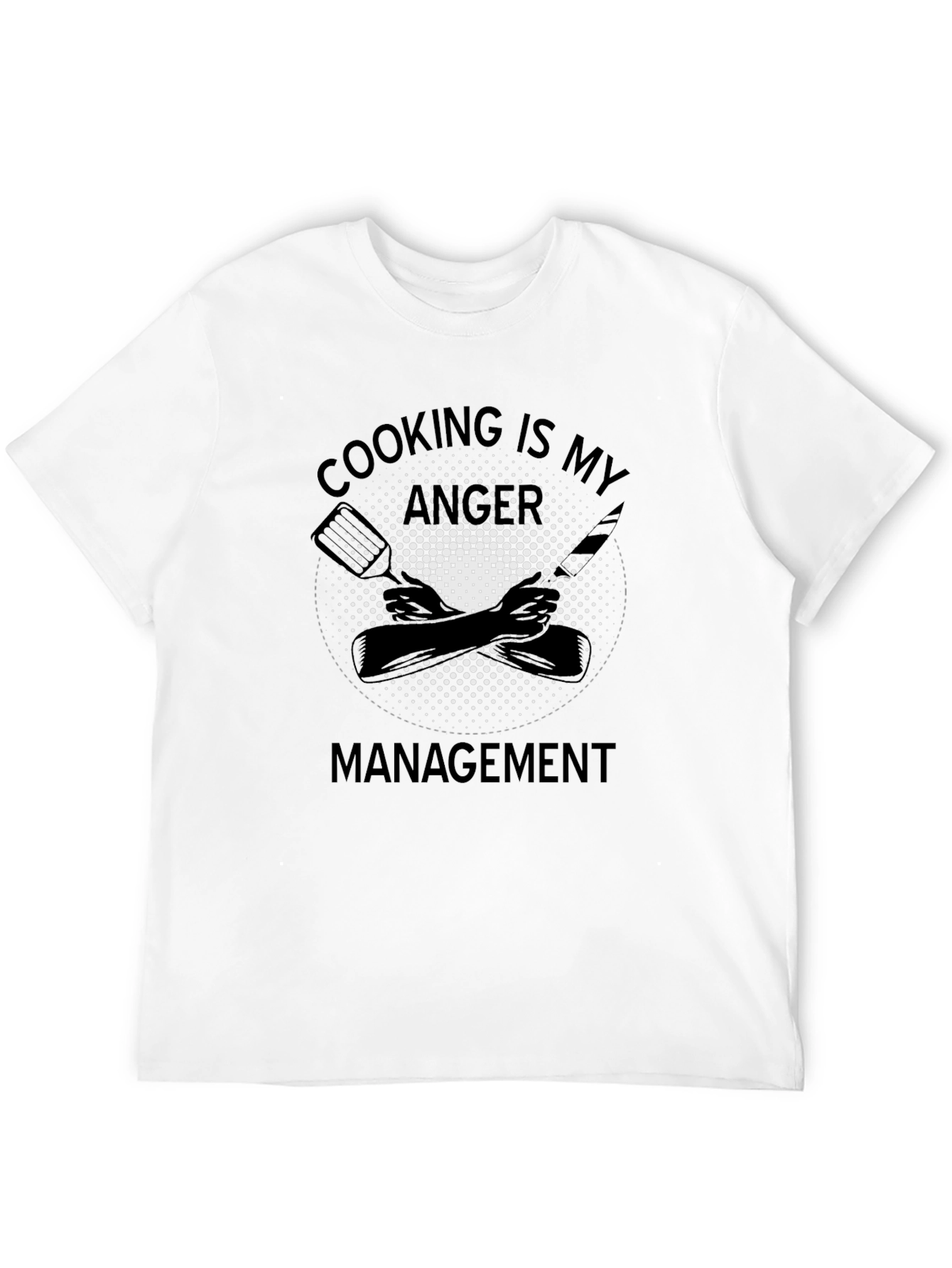Black Cooking Is My Anger Management T-Shirt view 12