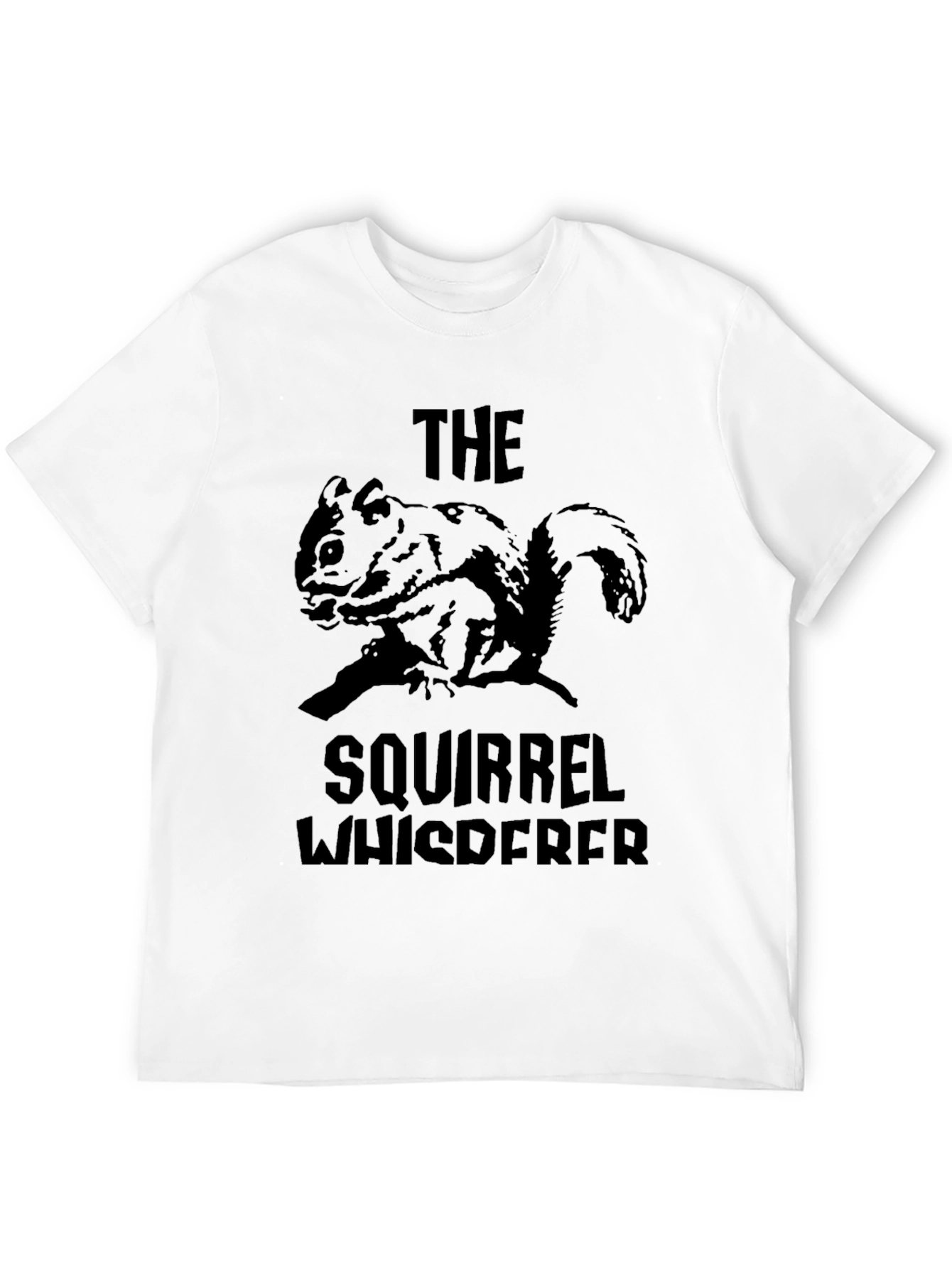 Black Squirrel Whisperer Black T-Shirt view 12