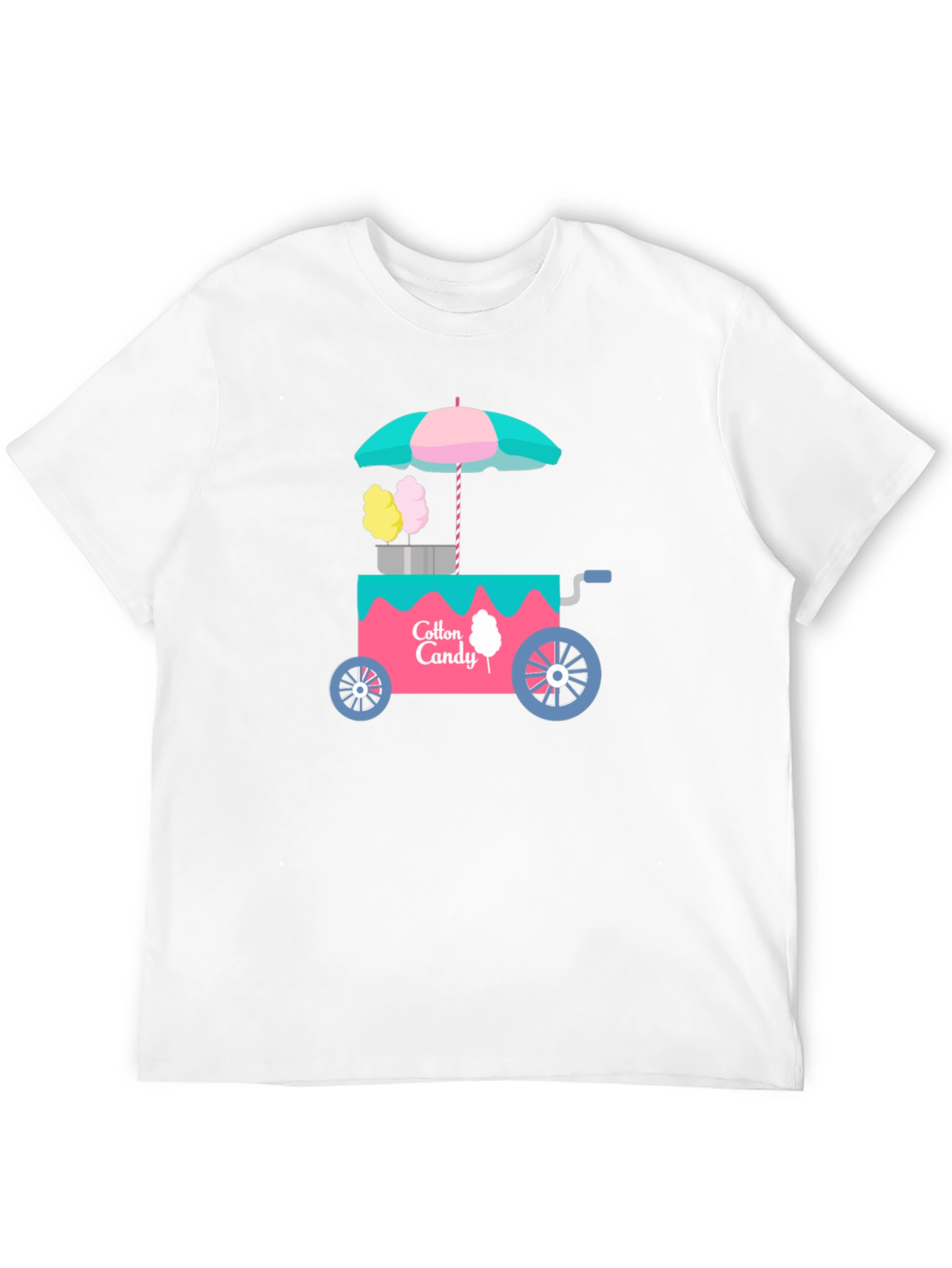 Black Cotton Candy Cart Graphic T-Shirt view 12