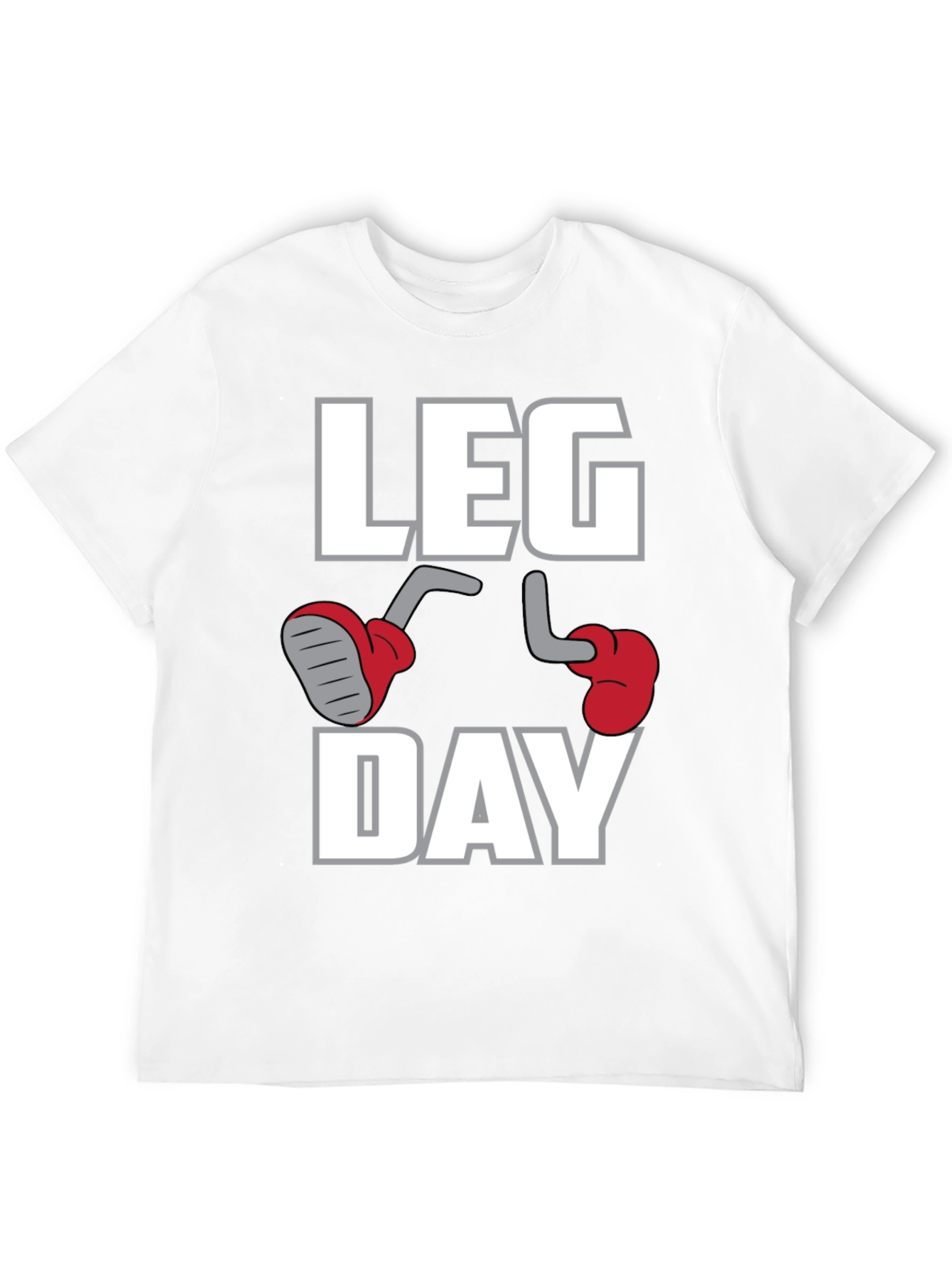 Black Leg Day Graphic T-Shirt - Gym & Workout Apparel view 12