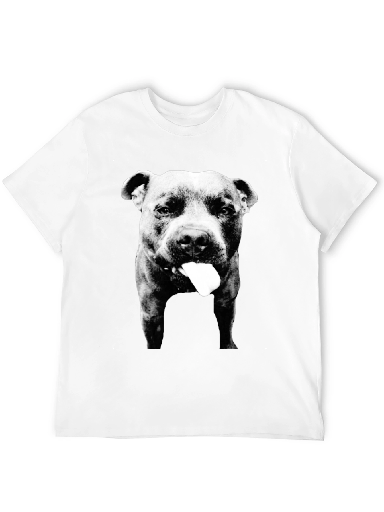 Black Pitbull Tongue Out Graphic Tee view 12